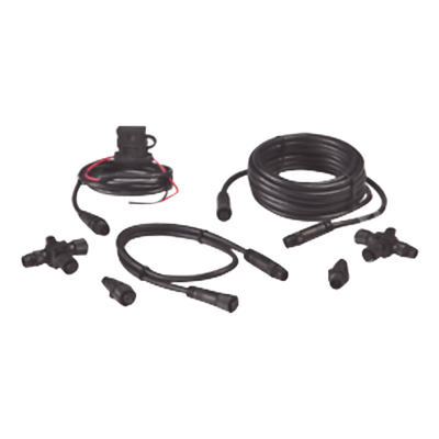 Kit de Conexión NMEA 2000® / Incluye Cables de Extensión 0.61 m y 4.55 m / 2 Conectores T / 2 Terminadores de Red / Cable de Alimentación 0.6 m — SIMRAD · SKU 000-0124-69