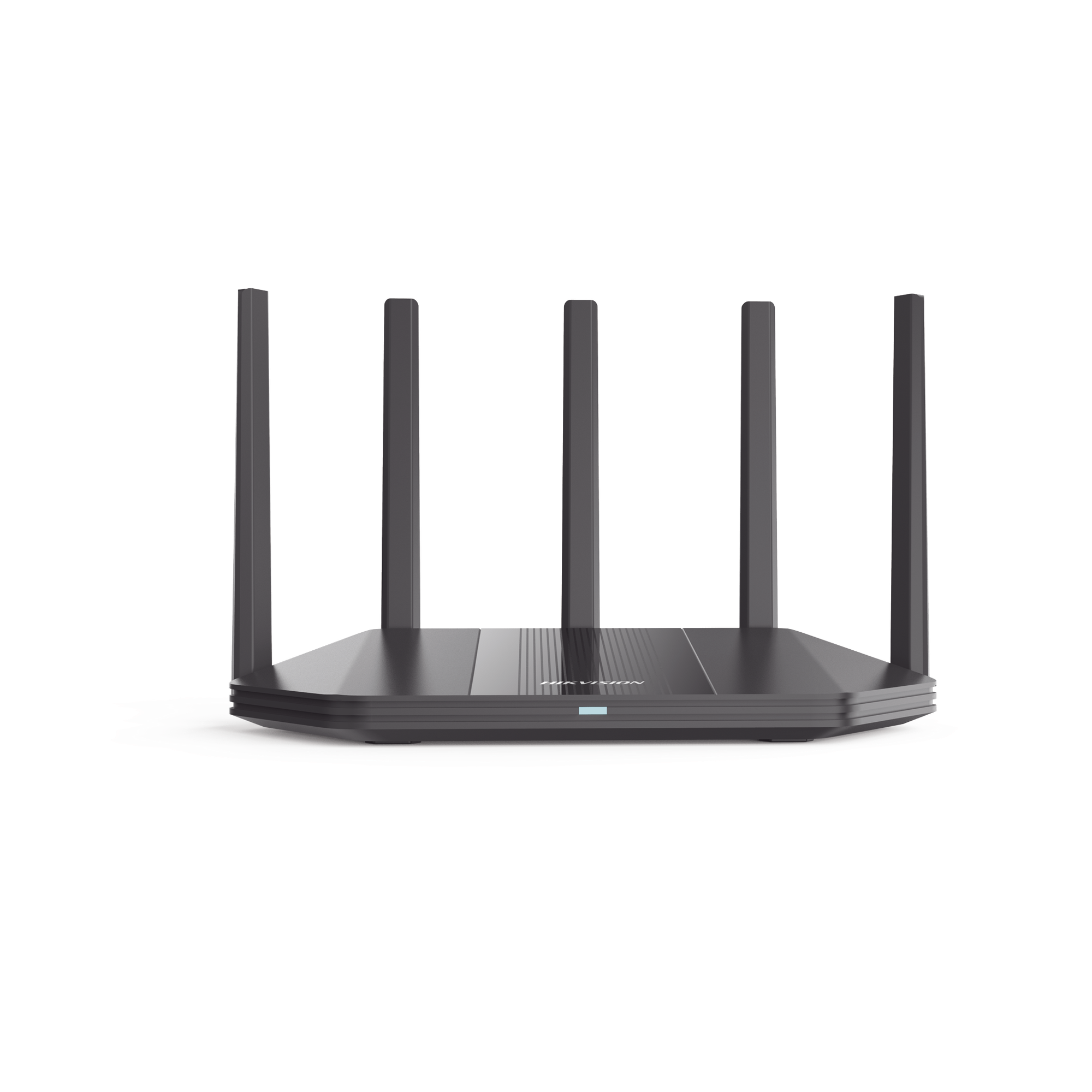Router Inalámbrico / Wifi 6 / Hasta 1800 Mbps / MESH / Doble Banda AC (2.4 GHz y 5 GHz) / 4 Puertos 1000 Mbps / 5 Antenas Omnidireccional / Interior / Beamforming Optimizado / Administración Gratuita desde la Nube — HIKVISION · SKU DS-3WR18X