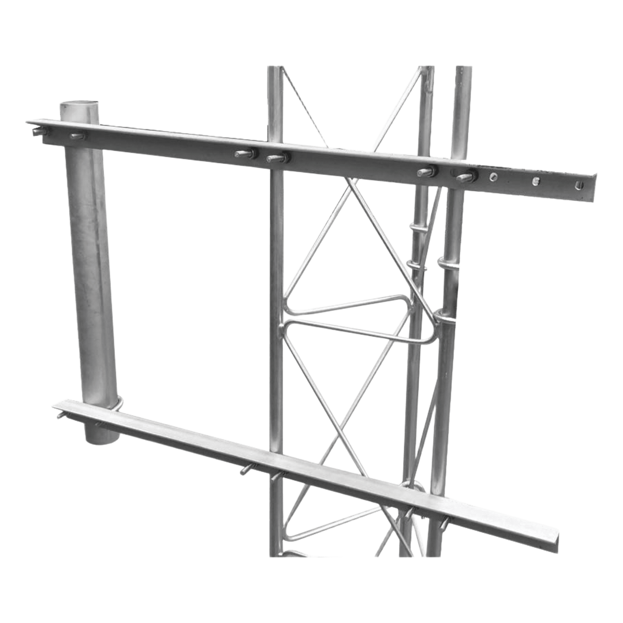Brazo para Torre Arriostrada de Ángulo para tramos de 30, 35 y 45 cm de ancho. — SYSCOM TOWERS · SKU SBL-UNI-2G