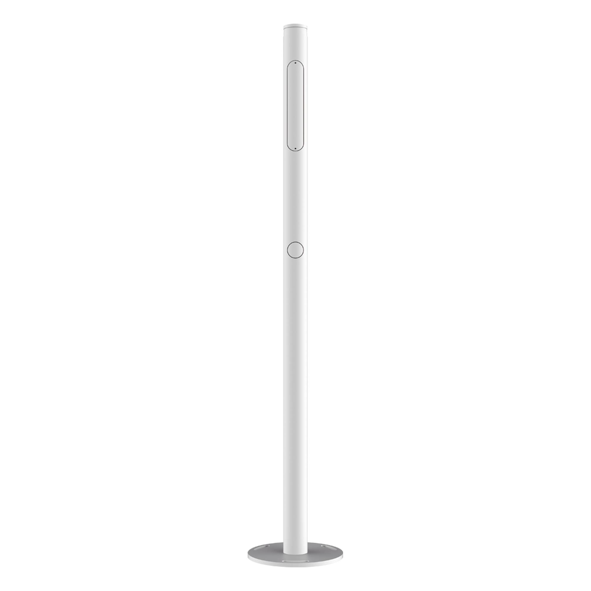 Poste para Cámara ANPR / Compatible con DS-TCG405-E / Altura de 1.3 Metros / Color Blanco — HIKVISION · SKU ESP-L1300-R117(TCG225)