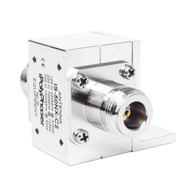 Protector Coaxial RF / 125-1000 MHz / 50 Ω / Conectores N Hembra / Ceja Lateral / 50 kA