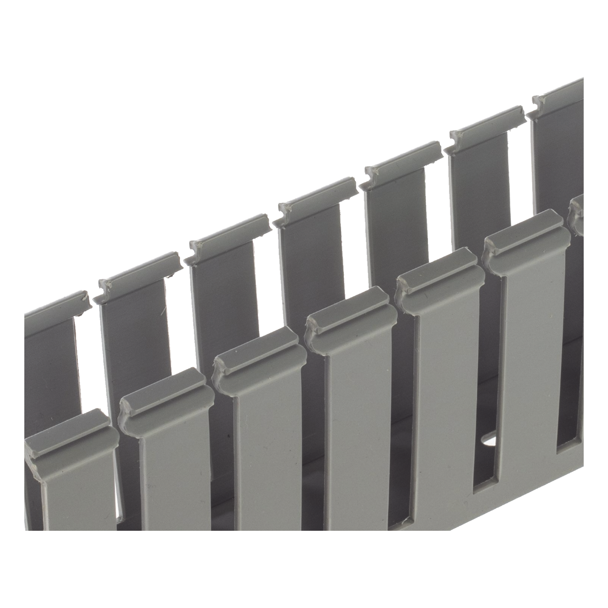Canaleta Ranurada de PVC sin Tapa, Tipo G, 3.25 in de Ancho, 3.12 in de Alto y 1828.8 mm de Largo, Color Gris — PANDUIT · SKU G3X3LG6
