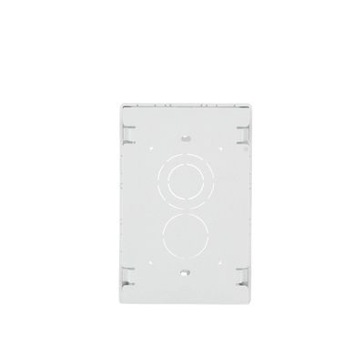 Caja de Pared Superficial, Uso Universal con Placas de Pared, con Cinta Adhesiva, Color Blanco
