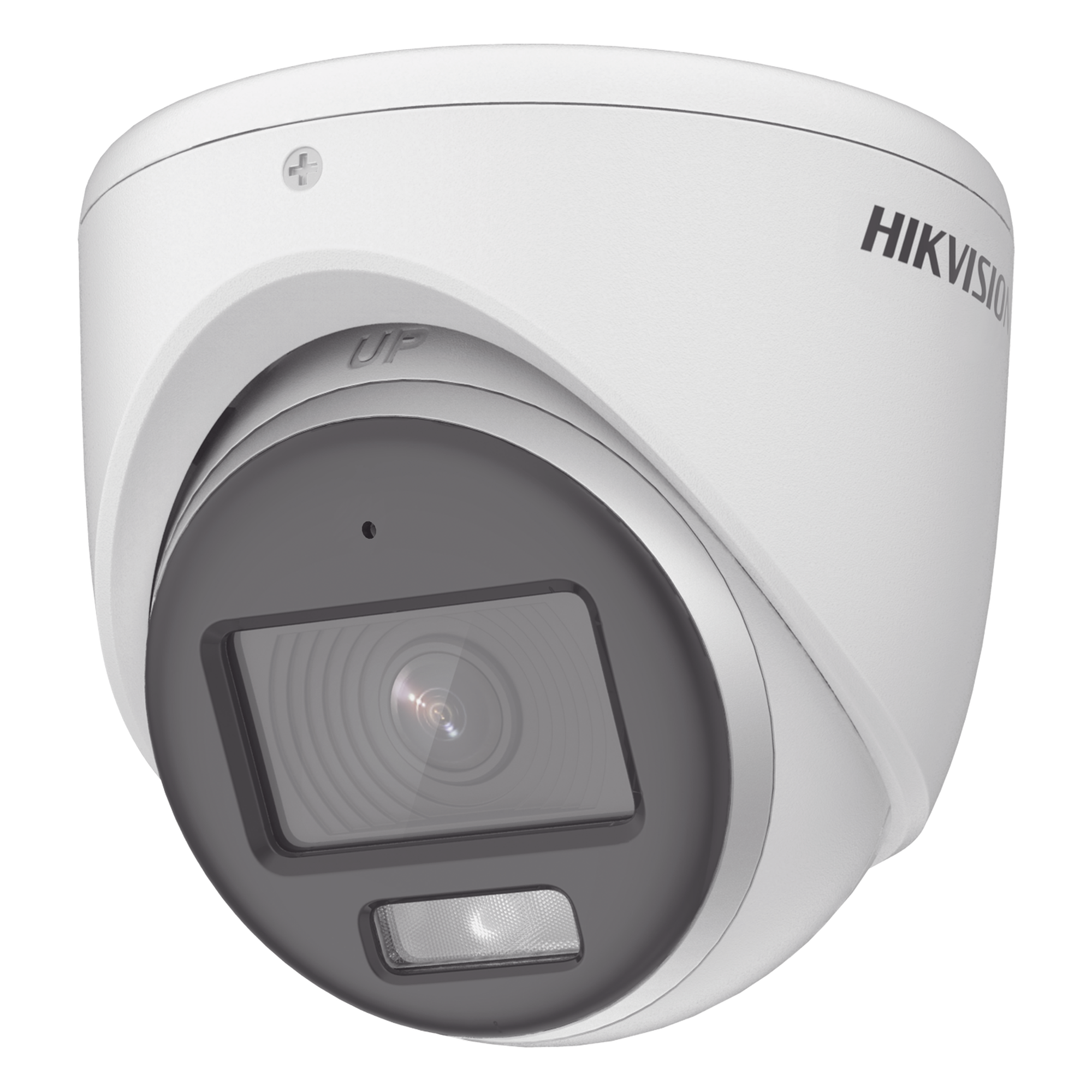 [ColorVu] Turret TURBOHD 3K (5 Megapixel) / Micrófono Integrado / Lente 2.8 mm / Imagen a Color 24/7 / 20 mts Luz Blanca / Exterior IP67 / dWDR / 4 Tecnologías — HIKVISION · SKU DS-2CE70KF0T-MFS