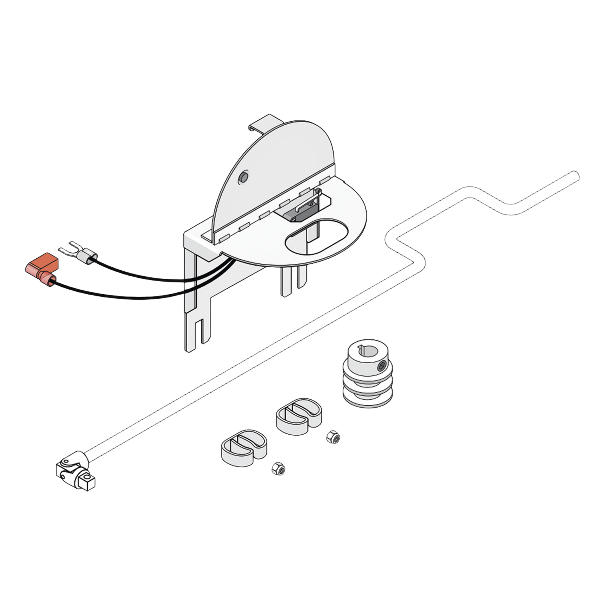 Kit de operación manual para barrera 1601 — DKS DOORKING · SKU 1601-270