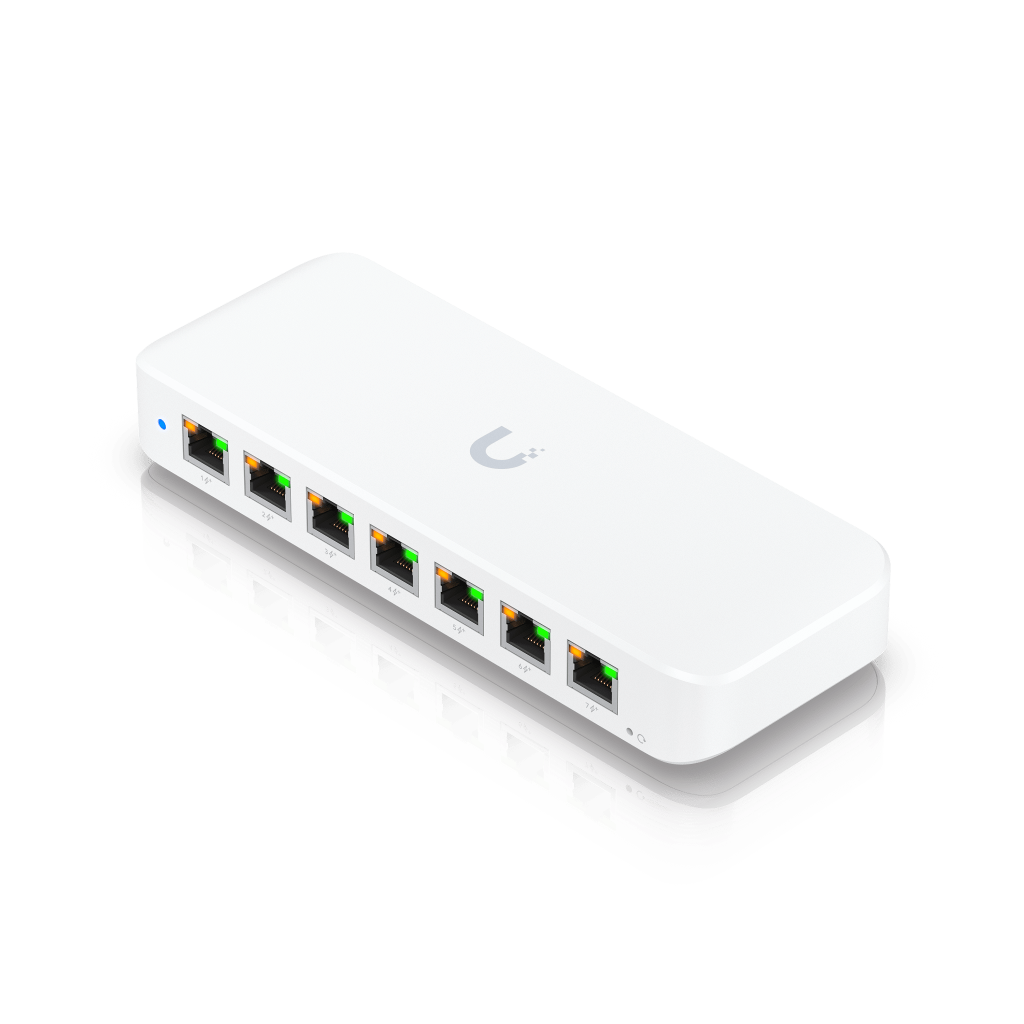 USW Ultra 60W Switch de 8 Puertos GbE (7 Puertos PoE+ y 1 Puerto Entrada PoE++) con Opciones de Montaje Versátiles