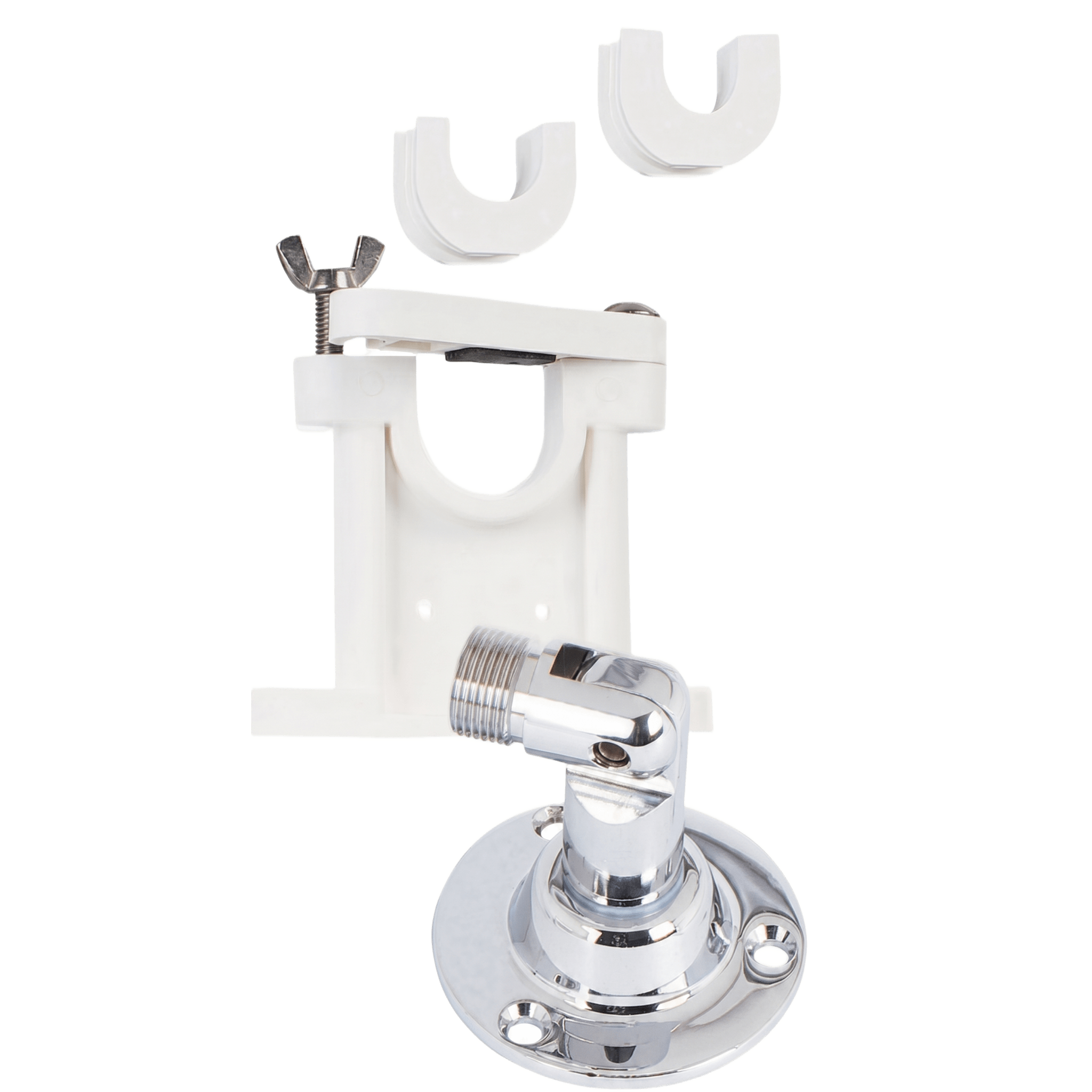 Kit de Montaje con Soporte Giratorio Ajustable / Para Antenas de 1" ó 1-1/2" de Diámetro / Rosca Estándar 1" x 14 Hilos.