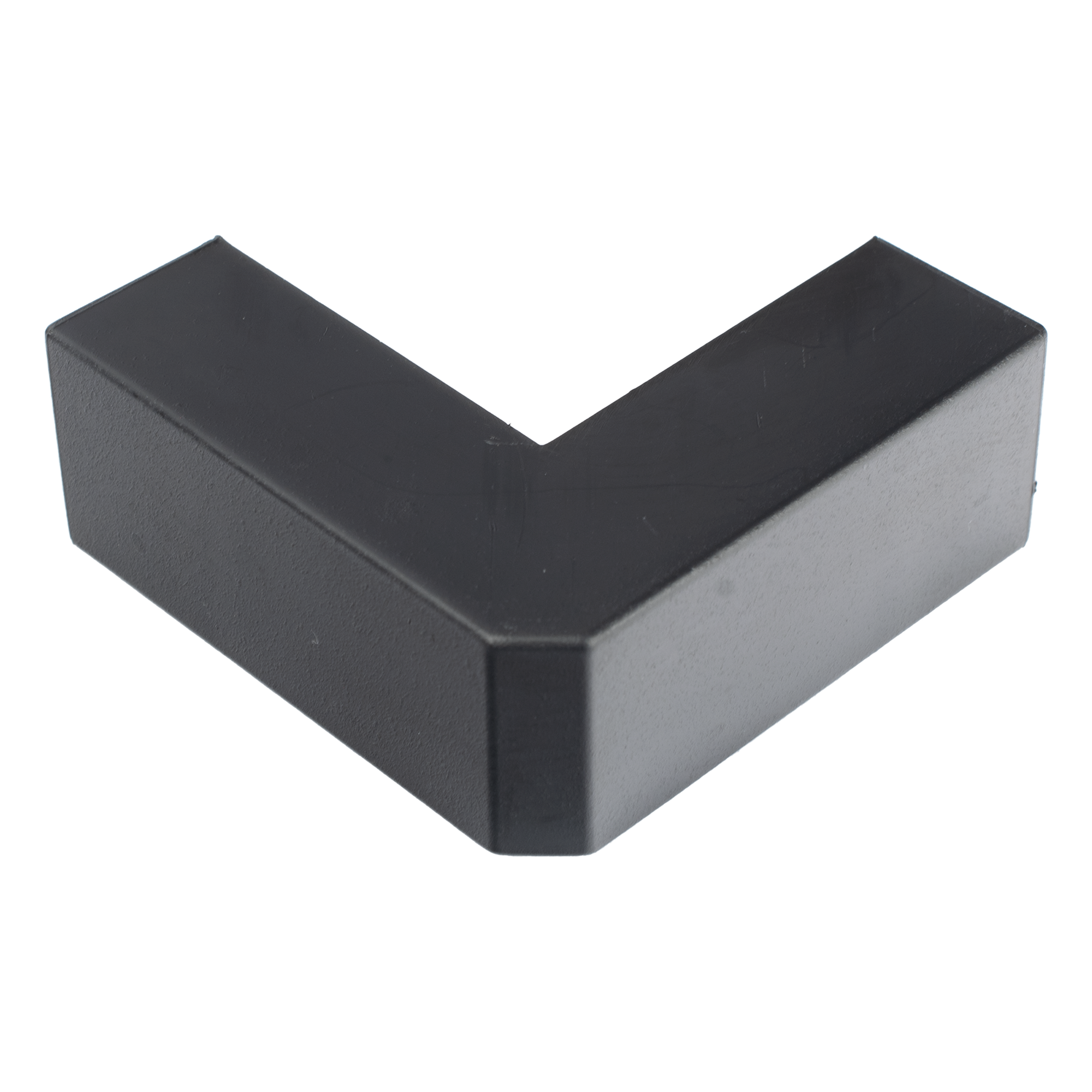 Esquinero Exterior Color Negro de PVC Auto Axtinguible, Para Canaleta TMK-1720-N-CC (5210-02003)