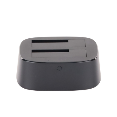 Base USB 3.0 para Disco Duro de Doble Bahía | Soporta Discos SATA de 2.5' & 3.5´ | Soporta discos de 12TB | Compatible con UASP, SATA 3.0 | Con adaptador de corriente 12V3A | Cable USB 1M | Alta Velocidad | Modo Clonación.