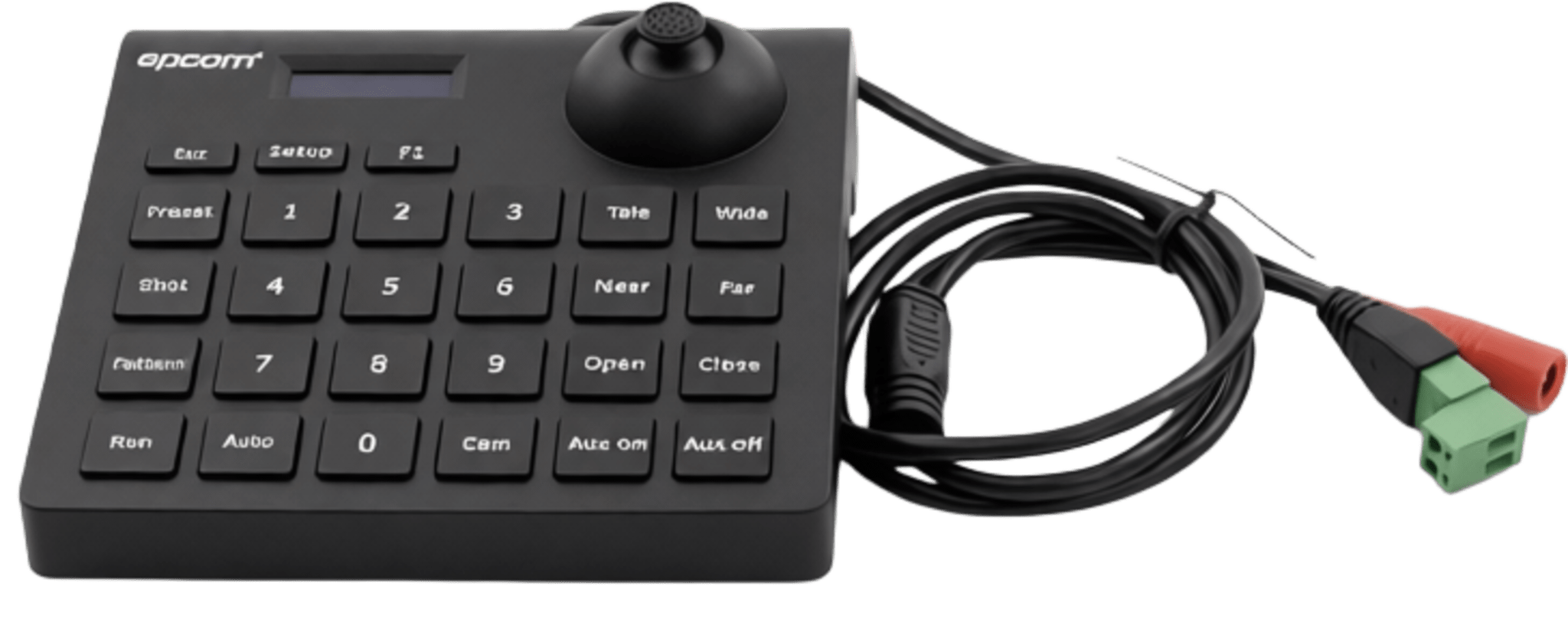 Mini Teclado controlador PTZ con pantalla LCD y joystick altamente resistente