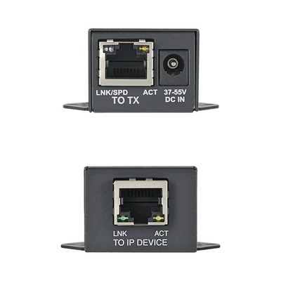 Kit de Extensor PoE/PoE+, Hasta 610 Metros (2000 ft) con Cable Cat5e o Cat6, 10/100Mbps, Incluye Transmisor, Receptor y Fuente de Alimentación