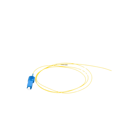 Pigtail de Fibra Óptica SC/UPC Simplex, Monomodo OS1/OS2 XGLO, OFNR, Color Amarillo, 1 Metro (3.28 Pies)