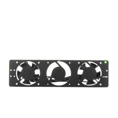 Kit de 2 Ventiladores 110 Vca (12 x 12 cm) con Clavija para Gabinete de Piso