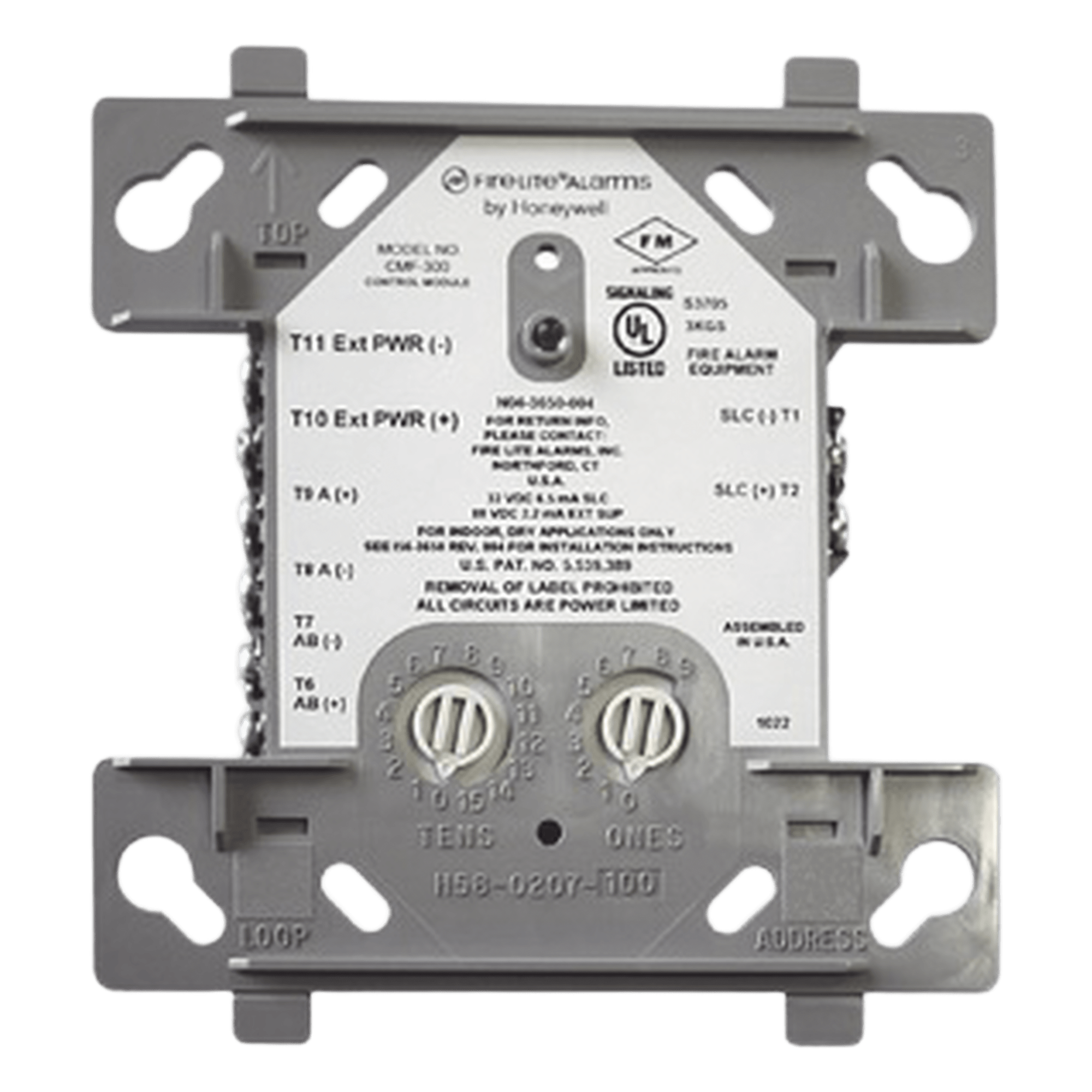 Módulo de control direccionable para circuito de notificación (NAC) Clase A o B, 24 Vcc, hasta 3 amperes — FIRE-LITE · SKU CMF-300
