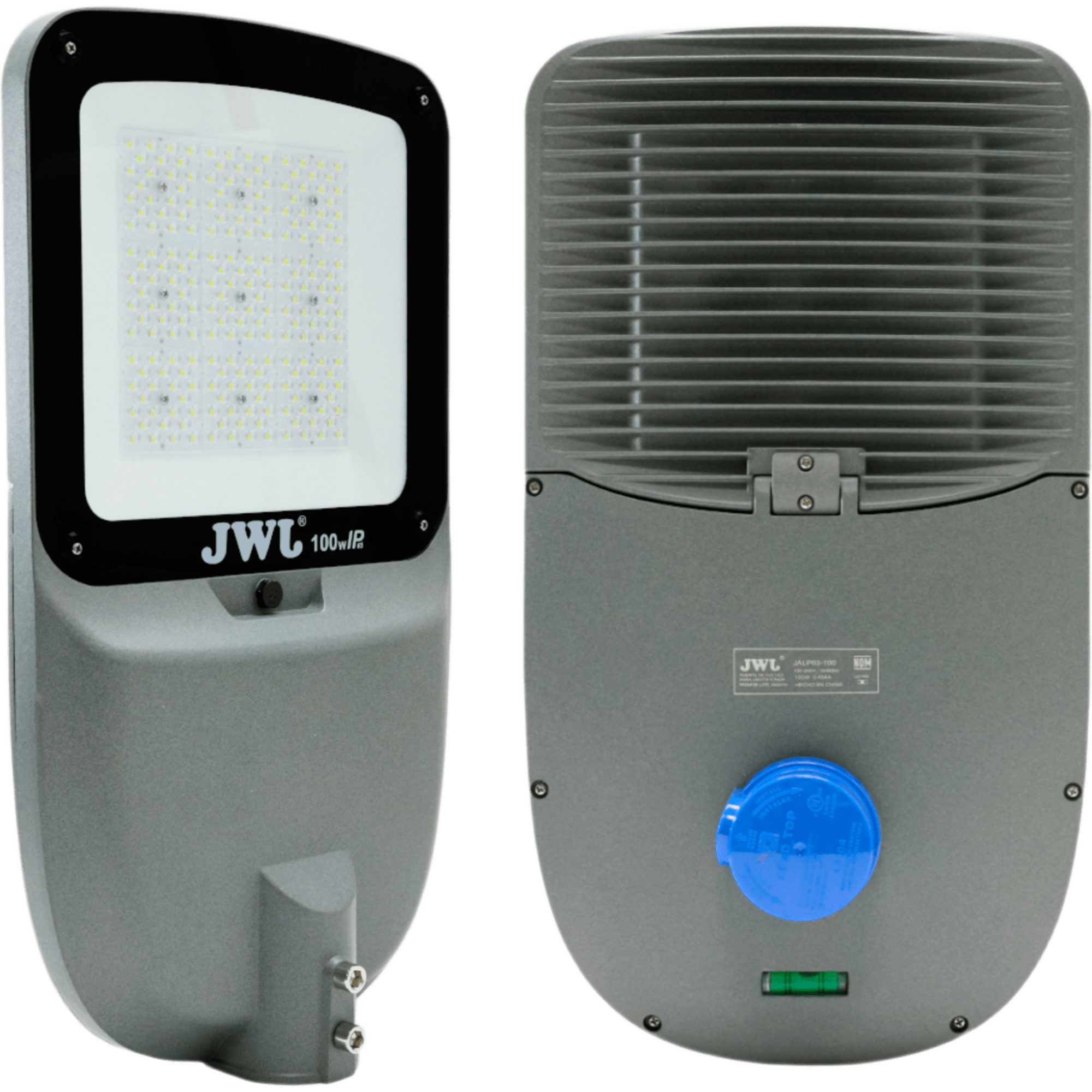 Luminario Urbano con Fotocelda / 100W / Flujo Luminoso 16 000 lm / Ángulo de Luz 105°-135° / IP65 / Montaje en Poste o Brazo / Vida Útil 50 000 h.