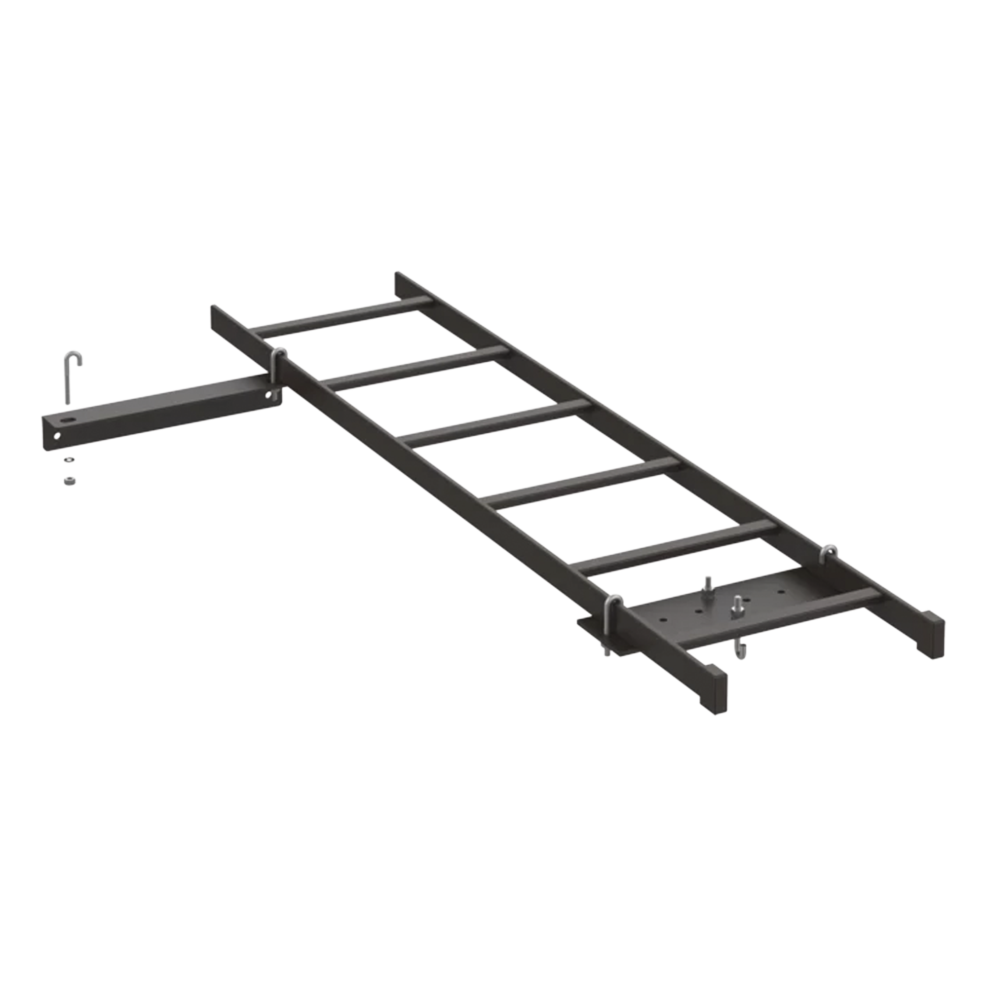 Kit de Conexión de Rack a Pared, Con Escalerilla de 1.3 m de Largo y 12 in de Ancho, de Acero, Color Negro — HOFFMAN · SKU E45RUBKIT