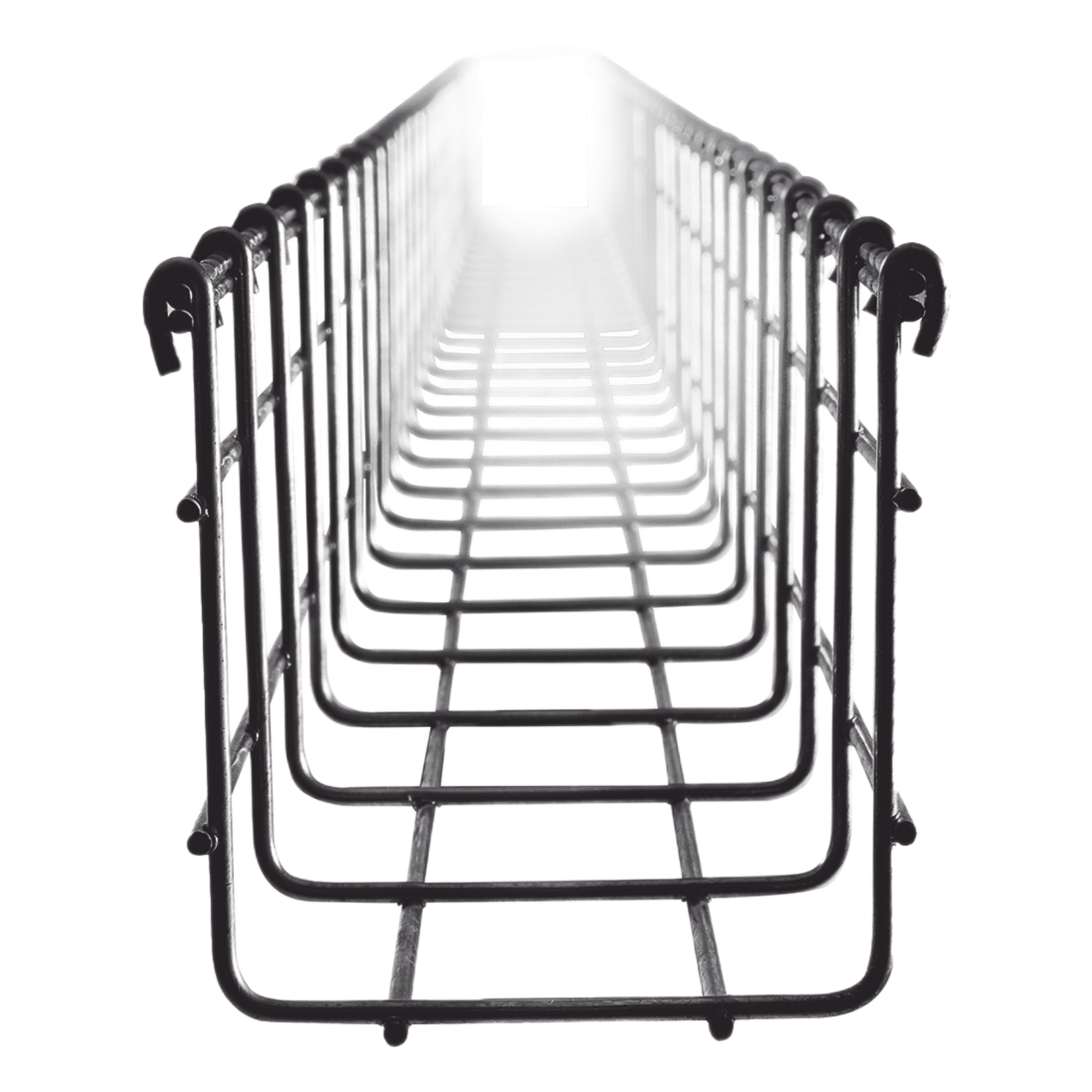 Charola Tipo Malla 105/100 mm, Acabado Electro Zinc, Tramo de 3 Metros — CHAROFIL · SKU CH105100EZ