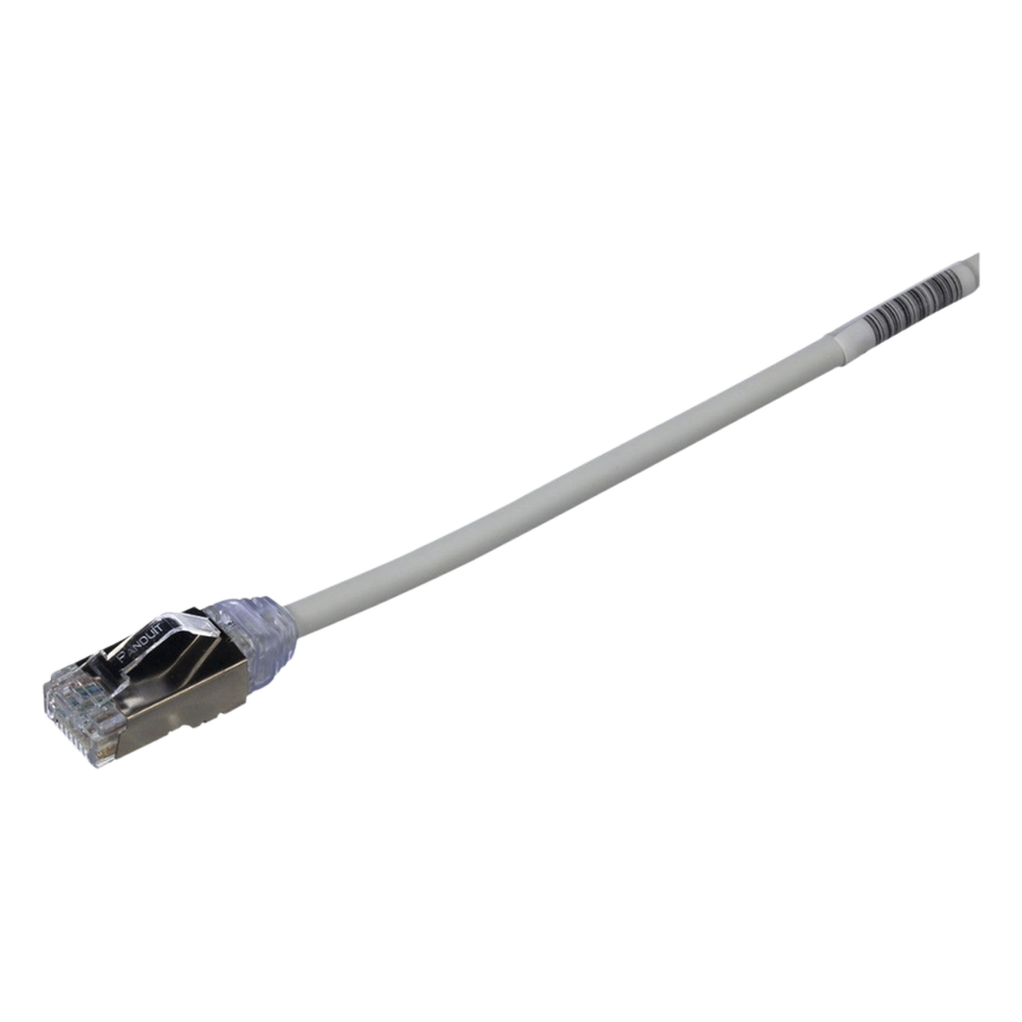Patch Cord Cat6A, Diámetro Reducido 28 AWG, Blindado S/FTP, CM/LS0H, 3 Metros (9.84 Pies), Color Gris — PANDUIT · SKU STP28X3MIG