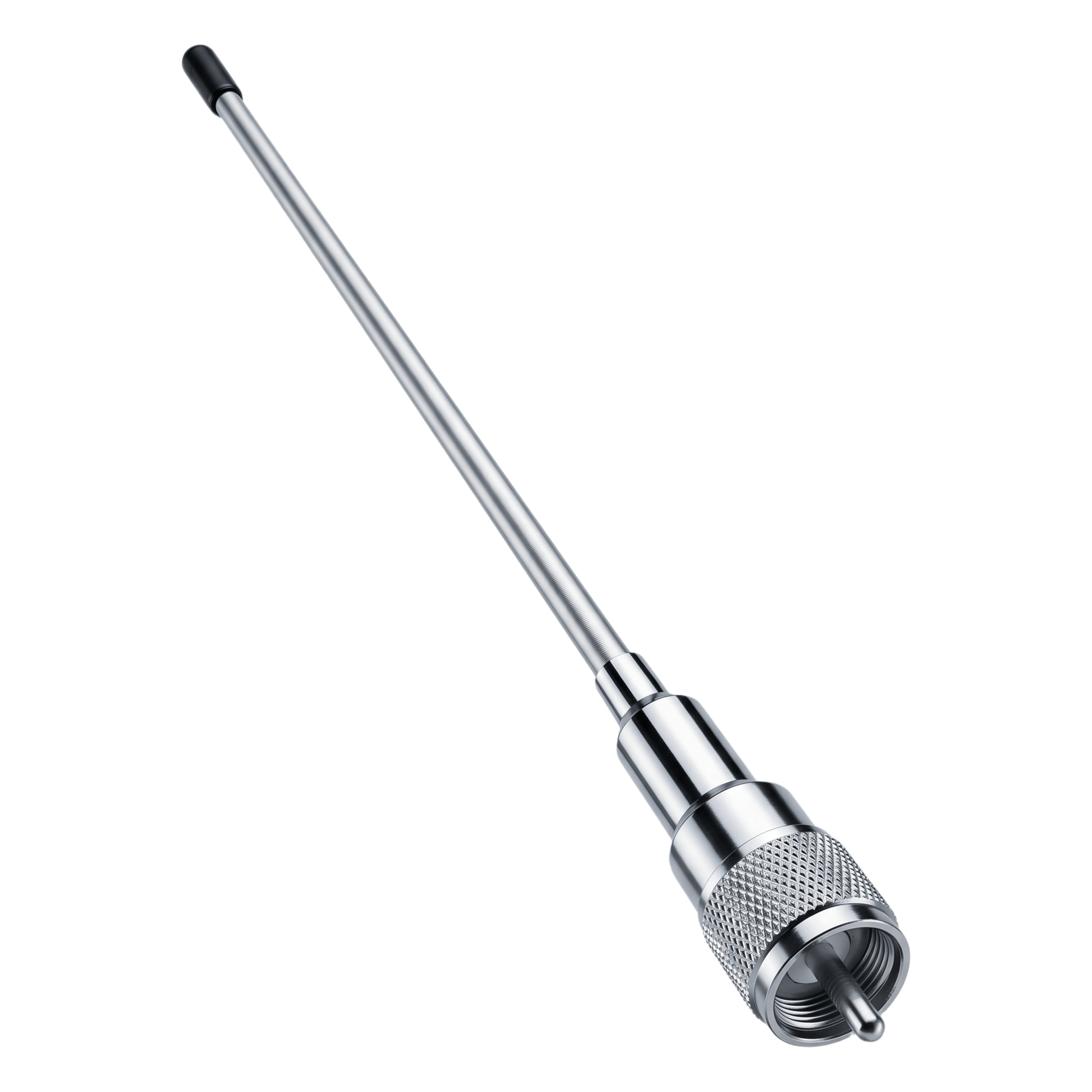 Antena VHF-UHF / 136-512 MHz / 2.1 dBi / 200W / PL-259 Macho / 55.8 cm / Omnidireccional — TXPROMARINE · SKU TX-PQ136512-PLSYS