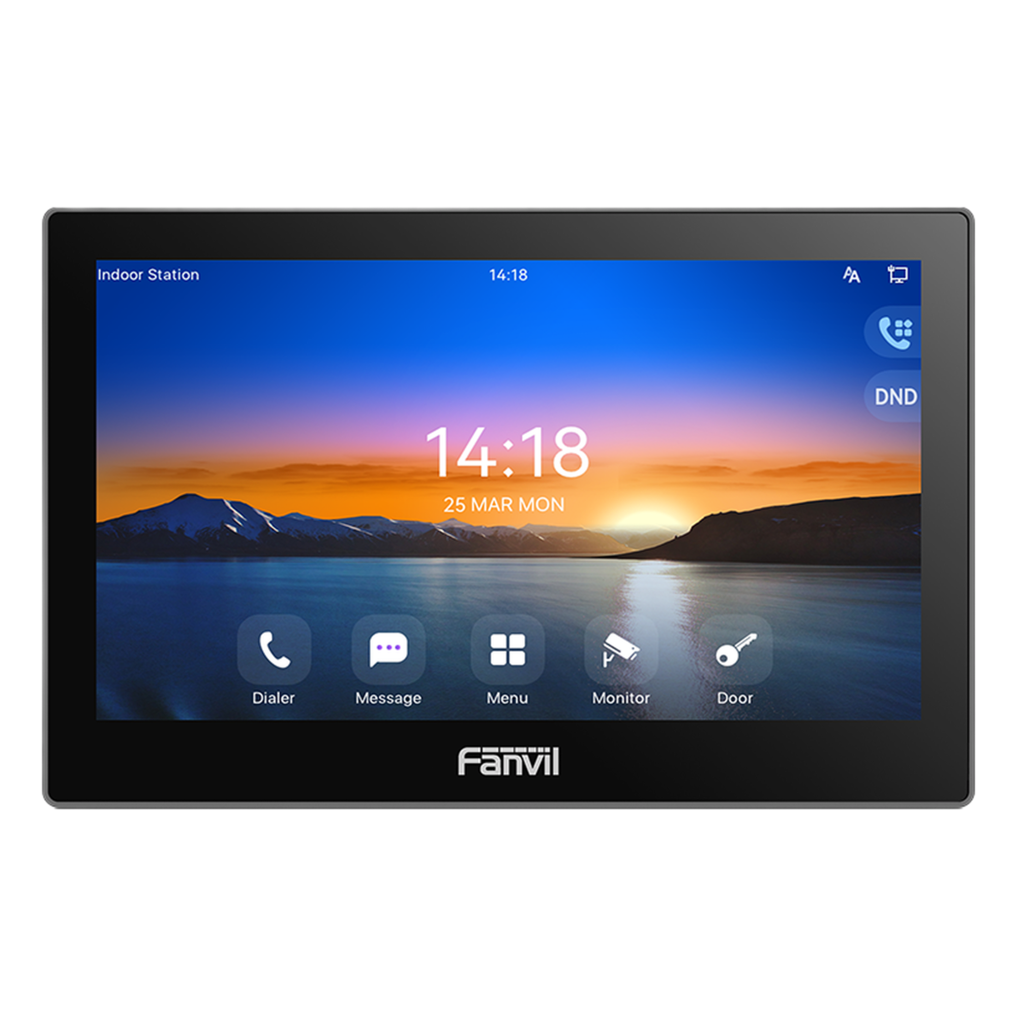 Monitor Audio/Video IP/SIP para interior, Wi-Fi, pantalla táctil de 7", Apertura remota — FANVIL · SKU I504W