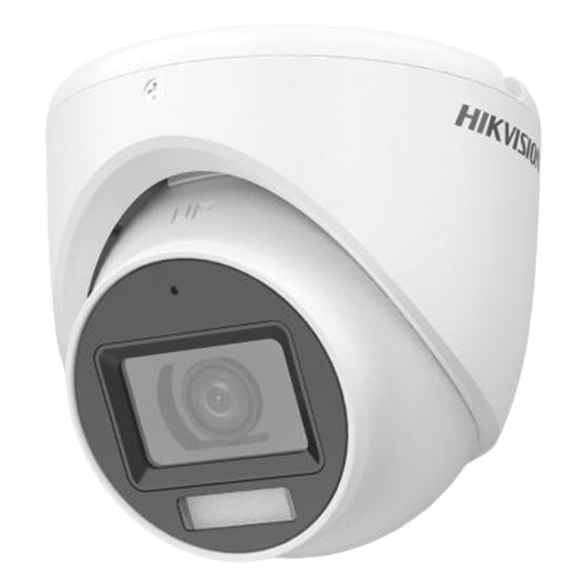 [Dual Light + ColorVu] Turret TURBOHD 2 Megapixel (1080p) / Lente 2.8 mm / 30 mts IR + 20 mts Luz Blanca / Gran Angular 101° / Exterior IP67 / Micrófono Integrado / 4 Tecnologías / Metal — HIKVISION · SKU DS-2CE76D0T-LMFS
