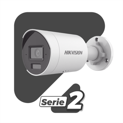 [Dual Light + 2 Micrófonos Integrados] Bala IP 2 Megapixel / Lente 2.8 mm / 40 mts Luz Blanca + 40 mts IR / ACUSENSE / Exterior IP67 / WDR 120 dB / PoE / Micro SD / Metal / ACUSEEK