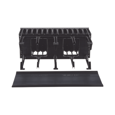 Organizador de Cables Horizontal NetManager de Alta Densidad, Doble (Frontal y Posterior), Para Rack de 19in, 4UR
