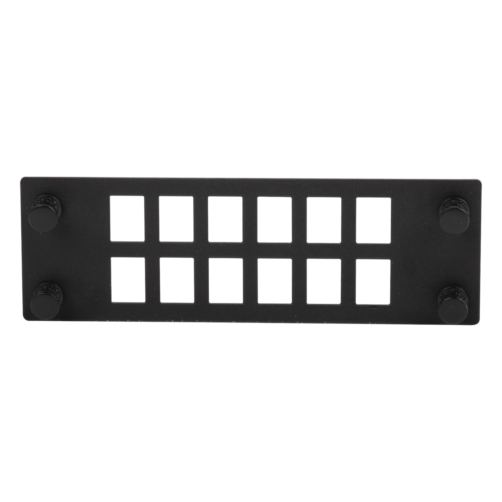 Placa Para 12 Adaptadores de Fibra Óptica, Uso con Gabinetes FPONE3 y FPONE4 — PANDUIT · SKU FPONEAP12