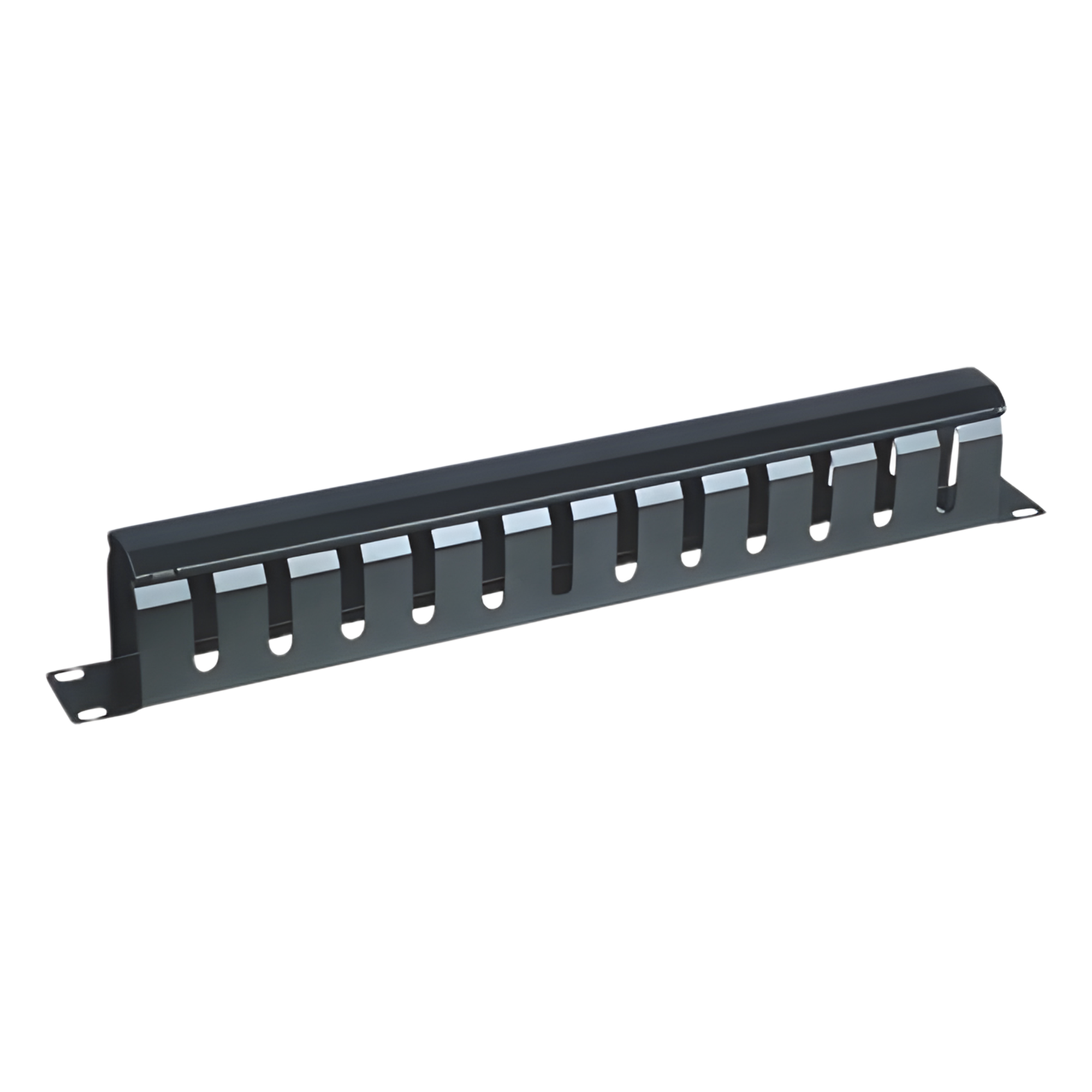 Organizador de Cables Horizontal de 1U para Rack de 19" con Cubierta Metálica — LINKEDPRO BY EPCOM · SKU LPCM-04