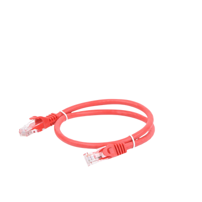 Cable de Parcheo UTP Cat6 - 0.5 Metros (1.64 Pies) - Rojo