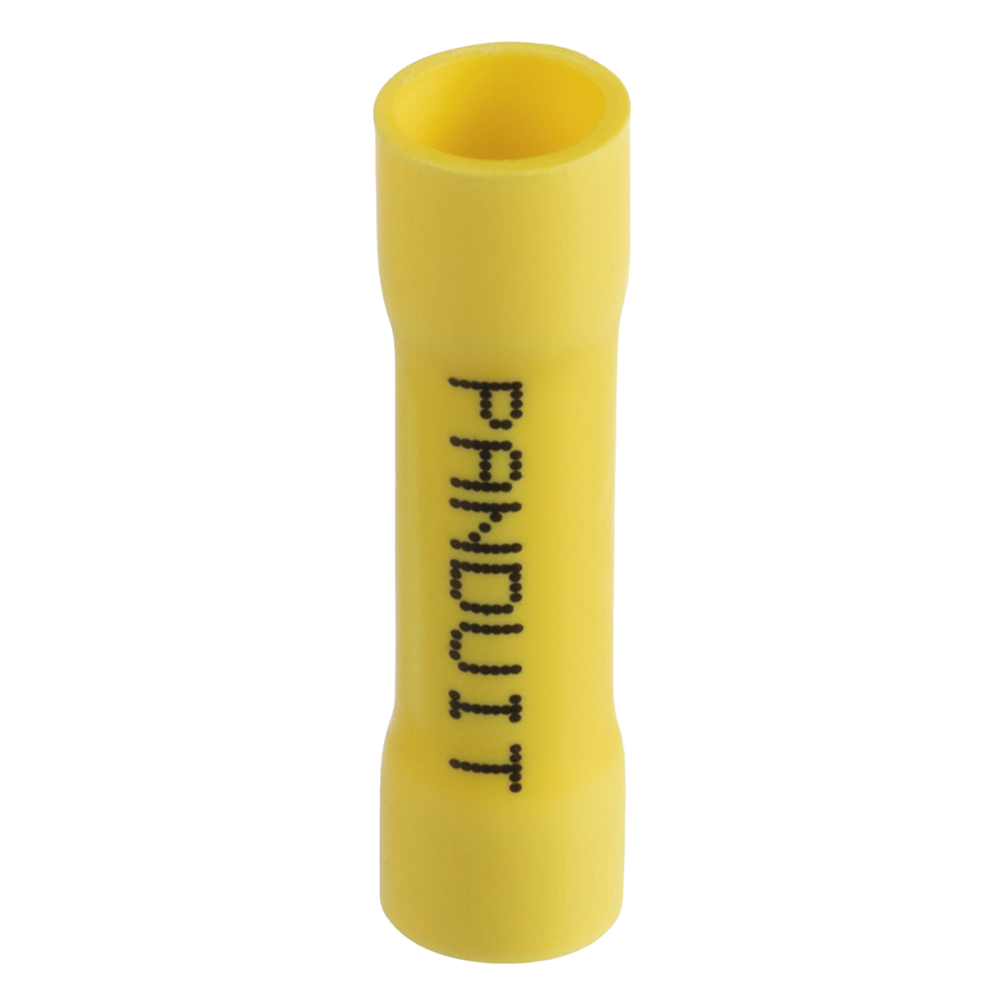 Conector de Empalme a Tope, Para Cables de 12 a 10 AWG, De Vinilo Aislado, Color Amarillo, Paquete de 25 Piezas — PANDUIT · SKU ESV10BX-Q