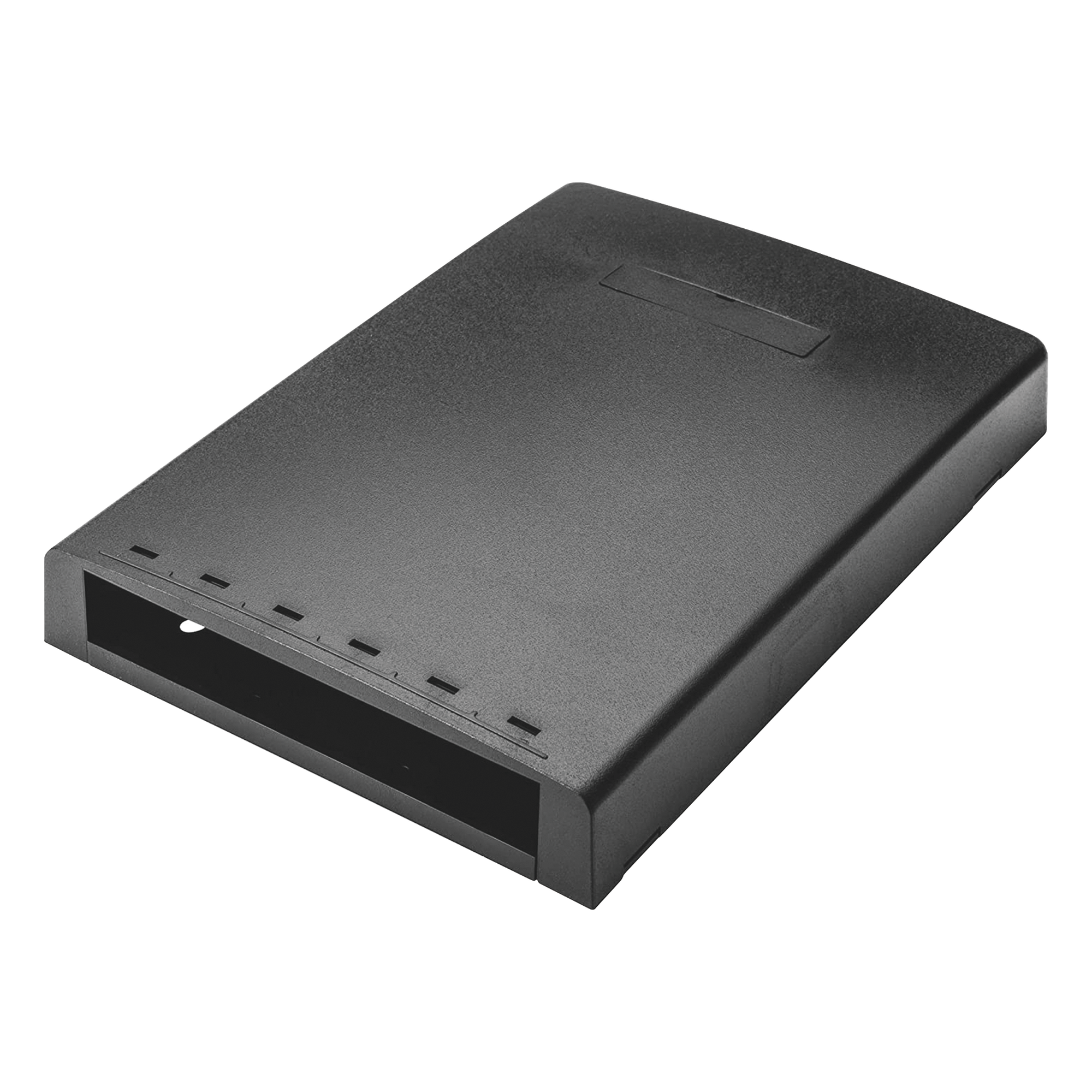Caja de Montaje en Superficie, Con Accesorio para Resguardo de Fibra Óptica, Para 6 Módulos Mini-Com, Color Negro — PANDUIT · SKU CBXF6BL-AY