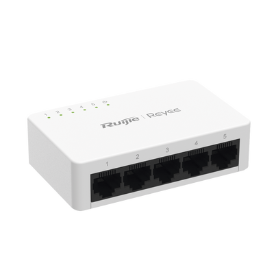 Switch no administrable, Visible en la Topología de la Nube, 5 puertos 10/100 Mbps