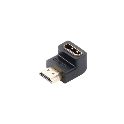 Adaptador HDMI de 90 Grados Macho a Hembra / Hacia Abajo / HDMI 2.0 4K@60Hz / Proporciona Flexibilidad Sin Doblar los Cables HDMI