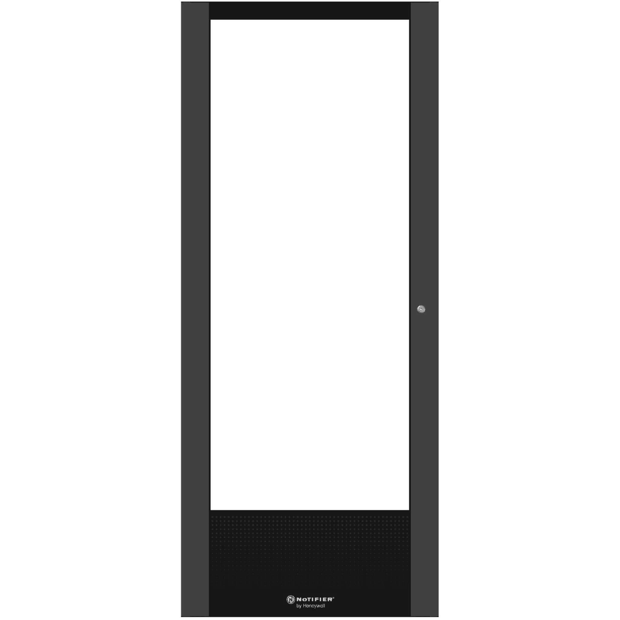 Puerta con Ventana para Gabinete / Acero Calibre 16 / Cinco Niveles / Apertura 120° / Cerradura con Llave / Certificación UL y FM — NOTIFIER · SKU DRE5