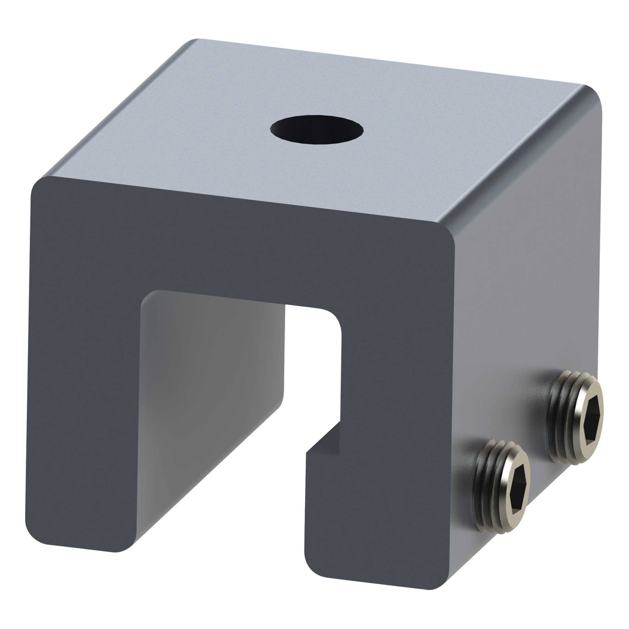 Abrazadera para lámina engargolada / Aluminio anodizado / KR18 y KR24 / Instalación vertical / Resistente a corrosión — EPCOM POWERLINE · SKU EPLTRG27
