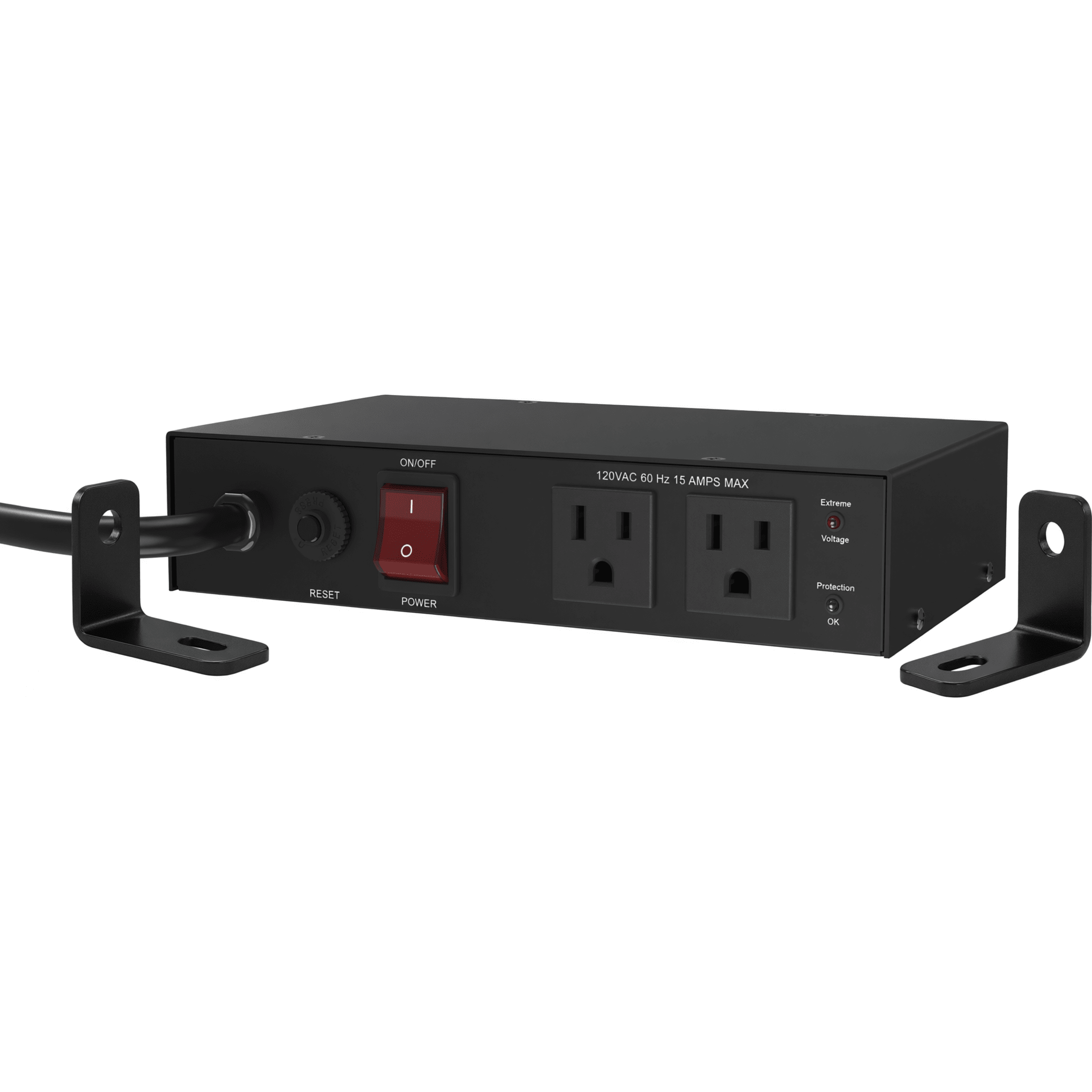 Acondicionador de Voltaje / 2 Salidas NEMA 5-15R / 1,800 W / 15 A / Supresión de Picos 1,080 J / Filtro EMI/RFI — EPCOM POWERLINE · SKU EPLCON2OKIT