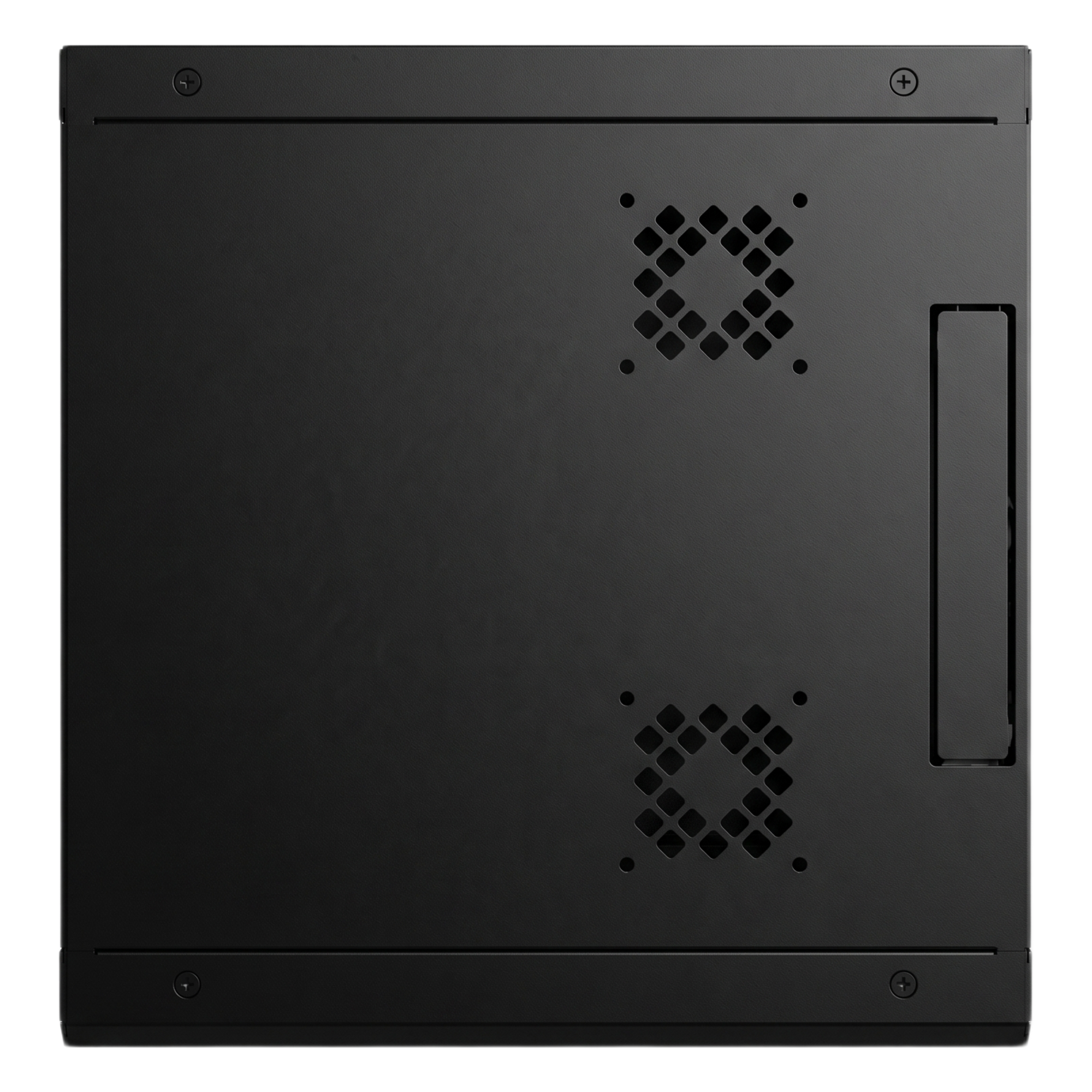 Gabinete de Pared / 6U Rack 19 in / Profundidad 635 mm (2.08 ft) / Cristal Templado / Carga 100 kg / Acero Reforzado