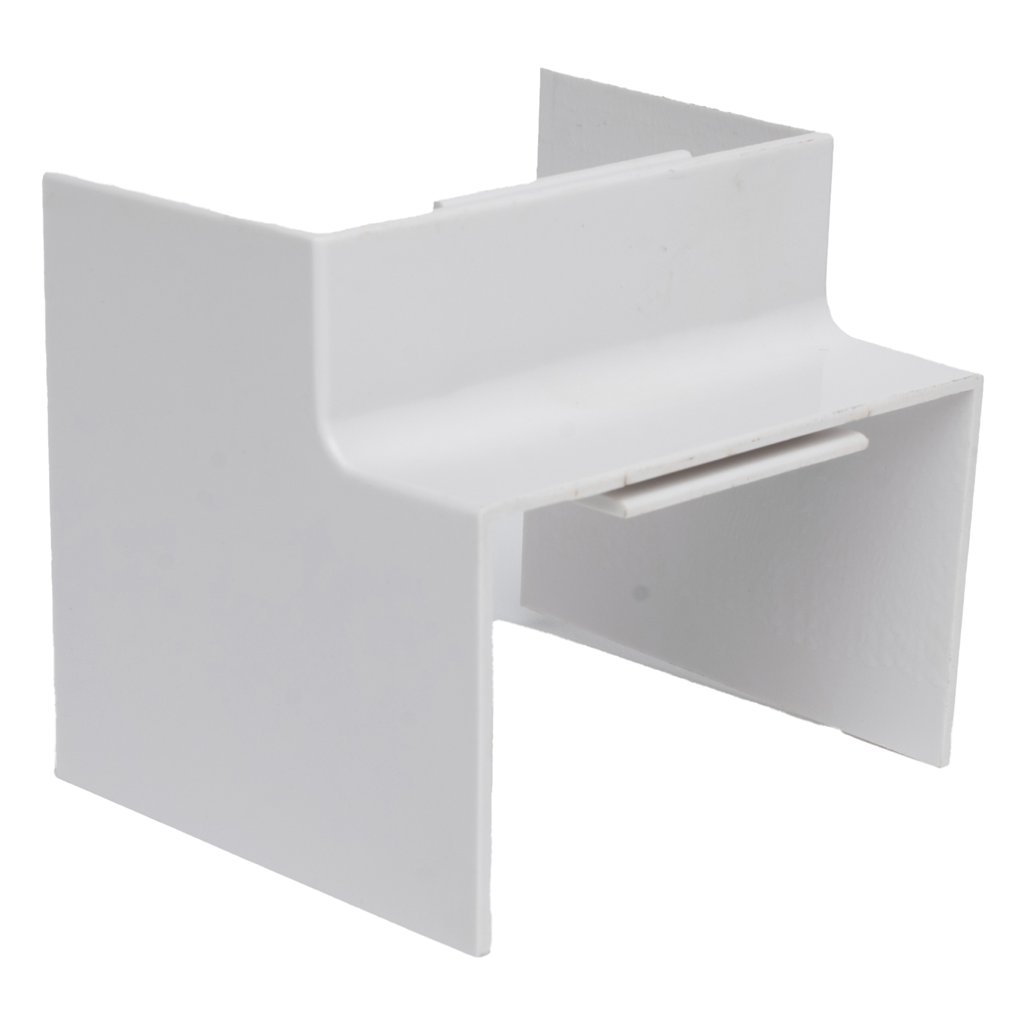 Esquinero Interior Color Blanco de PVC Auto Axtinguible, Para Canaleta TMK-4577 (5520-02001)