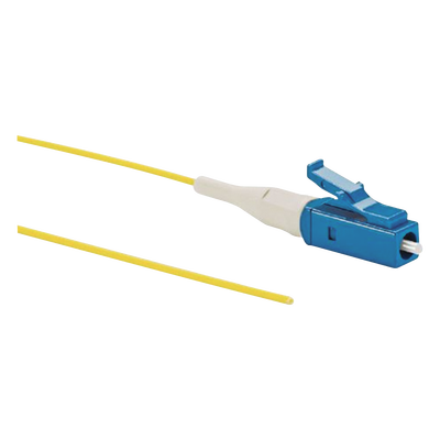 Pigtail de Fibra Óptica LC Simplex, Monomodo OS2 9/125, 900um, Color Amarillo, 1 Metro (3.28 Pies) — PANDUIT · SKU NKFP91BN1NNM001