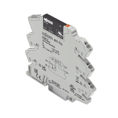 Módulo Relé Solid-State / 24 VCC / 3 A / Push-in CAGE CLAMP® / LED Indicador Amarillo / IP20 / Montaje Carril DIN-35