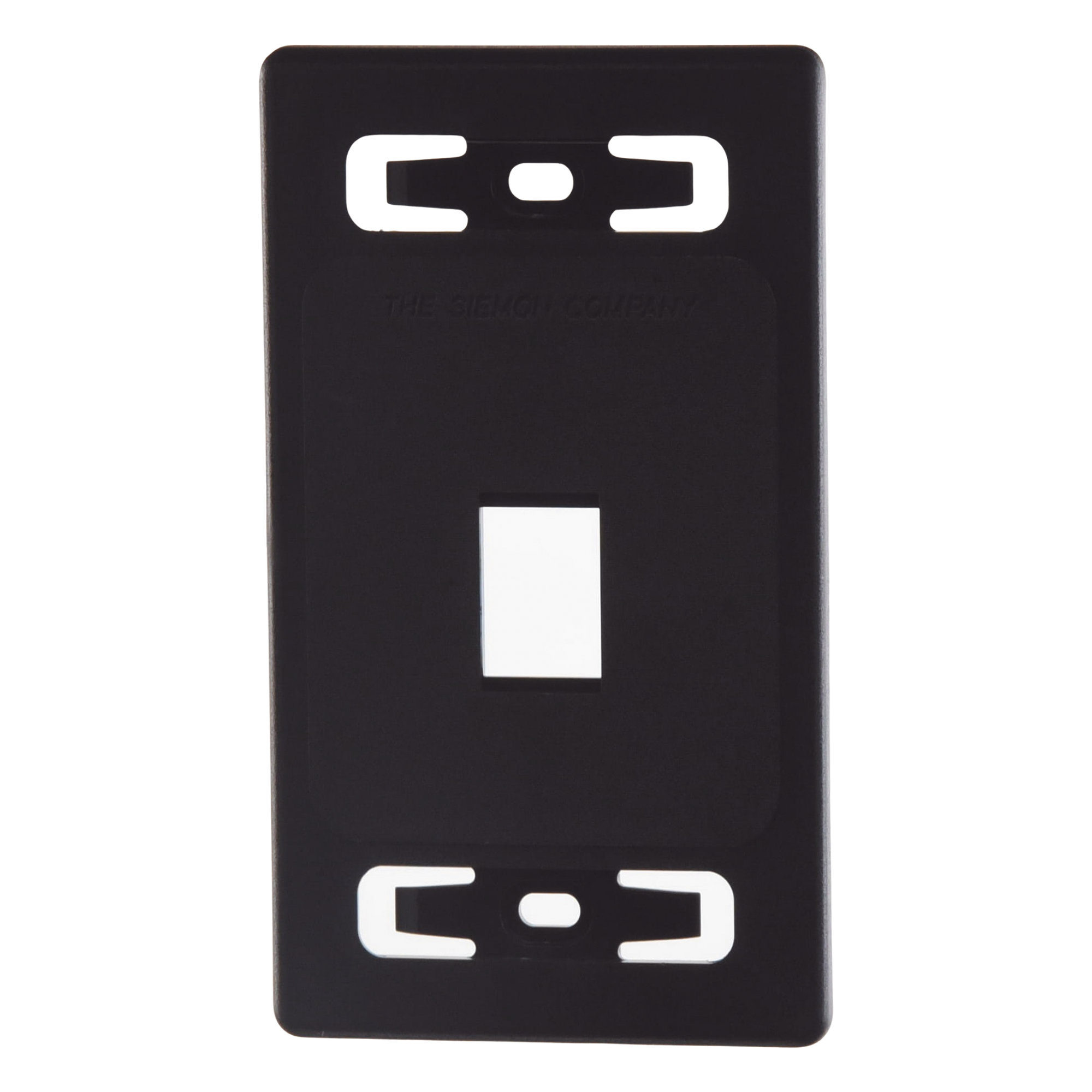 Placa de Pared Modular MAX, de 1 Salida, Color Negro — SIEMON · SKU MX-FP-S-01-01