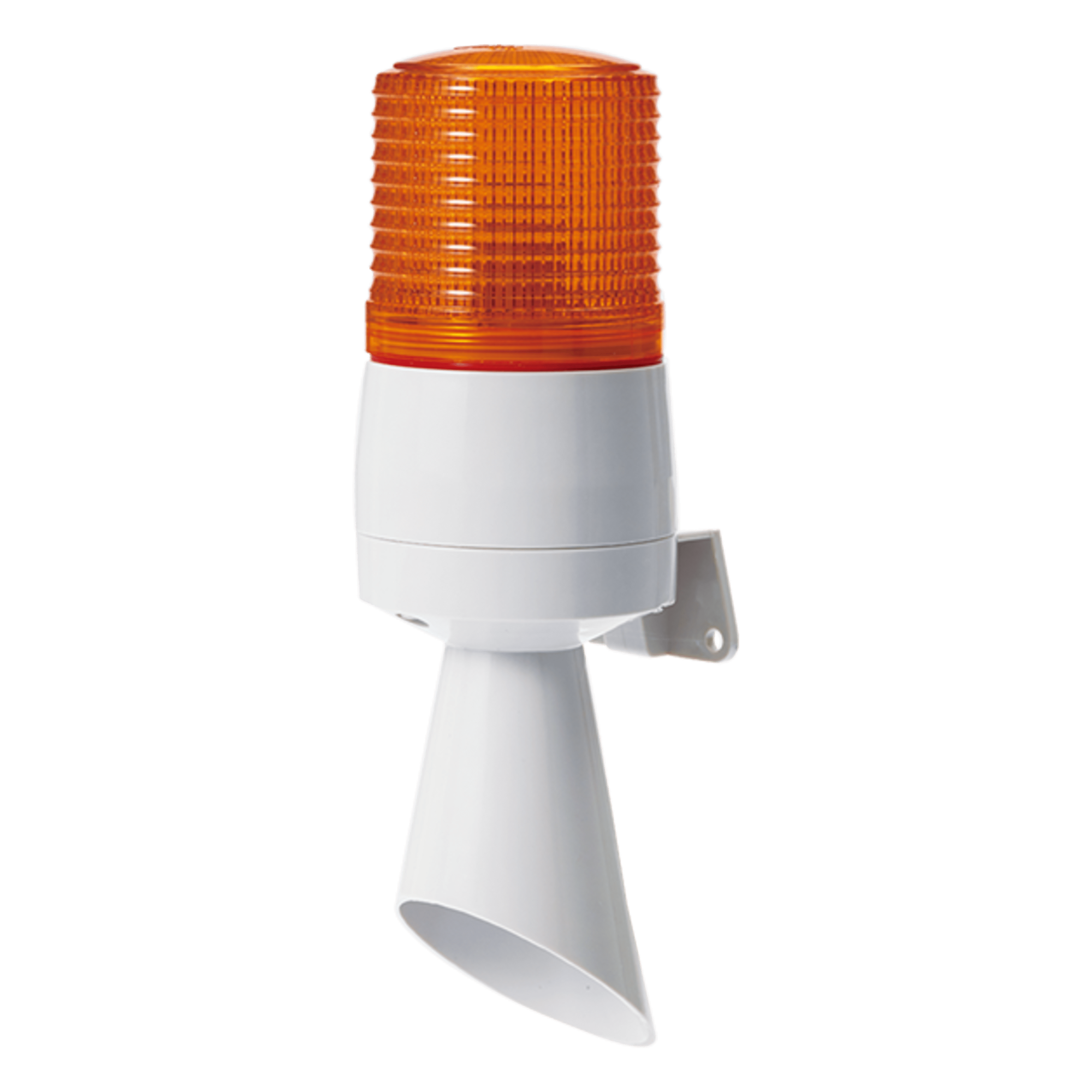 Luz LED con patrones de destello fijo y destellante con buzzer incorporado de alto volumen Máx. 95 dB color Ámbar 24 VCD — QLIGHT · SKU S60ADL-24-A