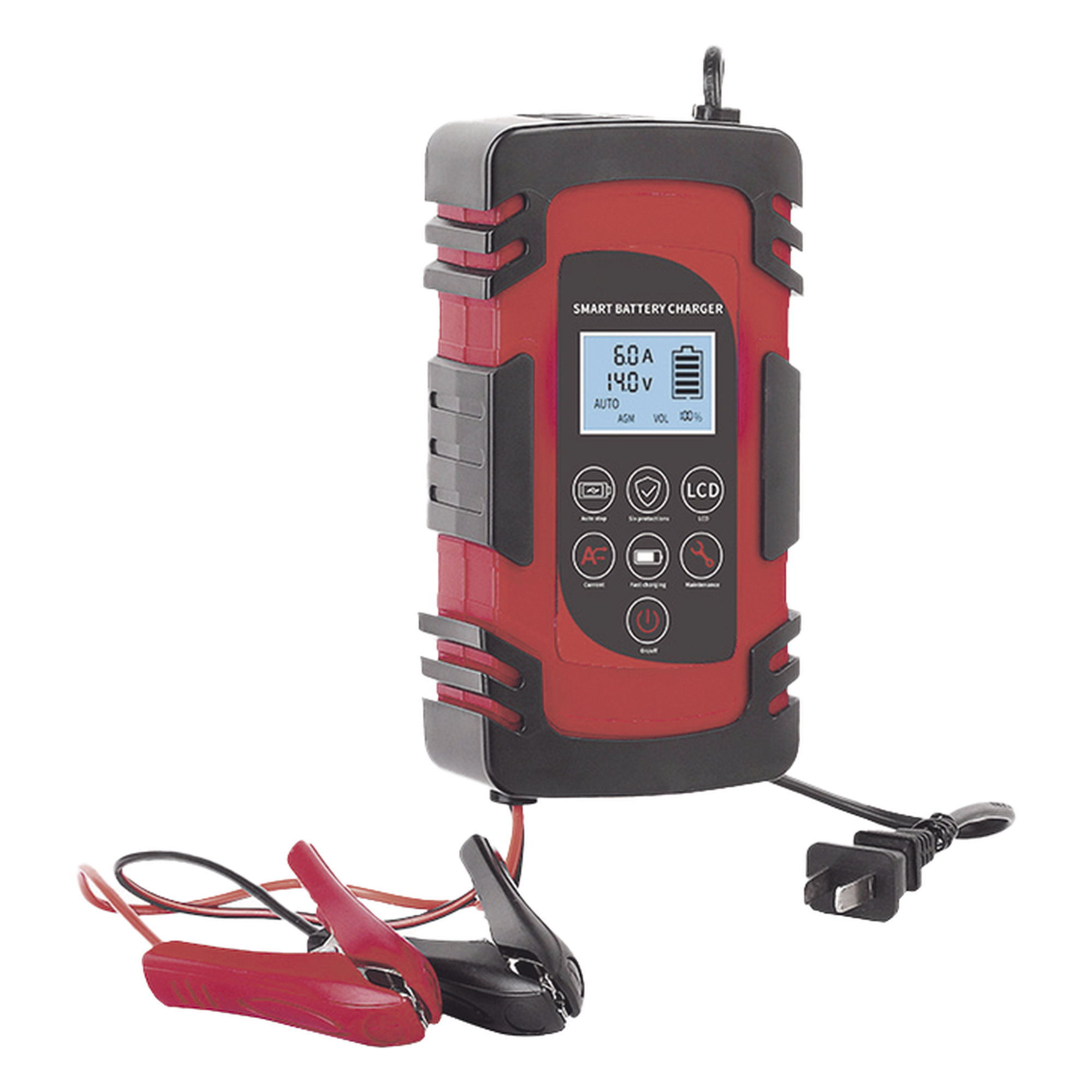 Cargador de Baterías / 12 o 24 Vcc / hasta 40 Ah / 4, 6 o 8 A / Display LCD — EPCOM POWERLINE · SKU CHR-80
