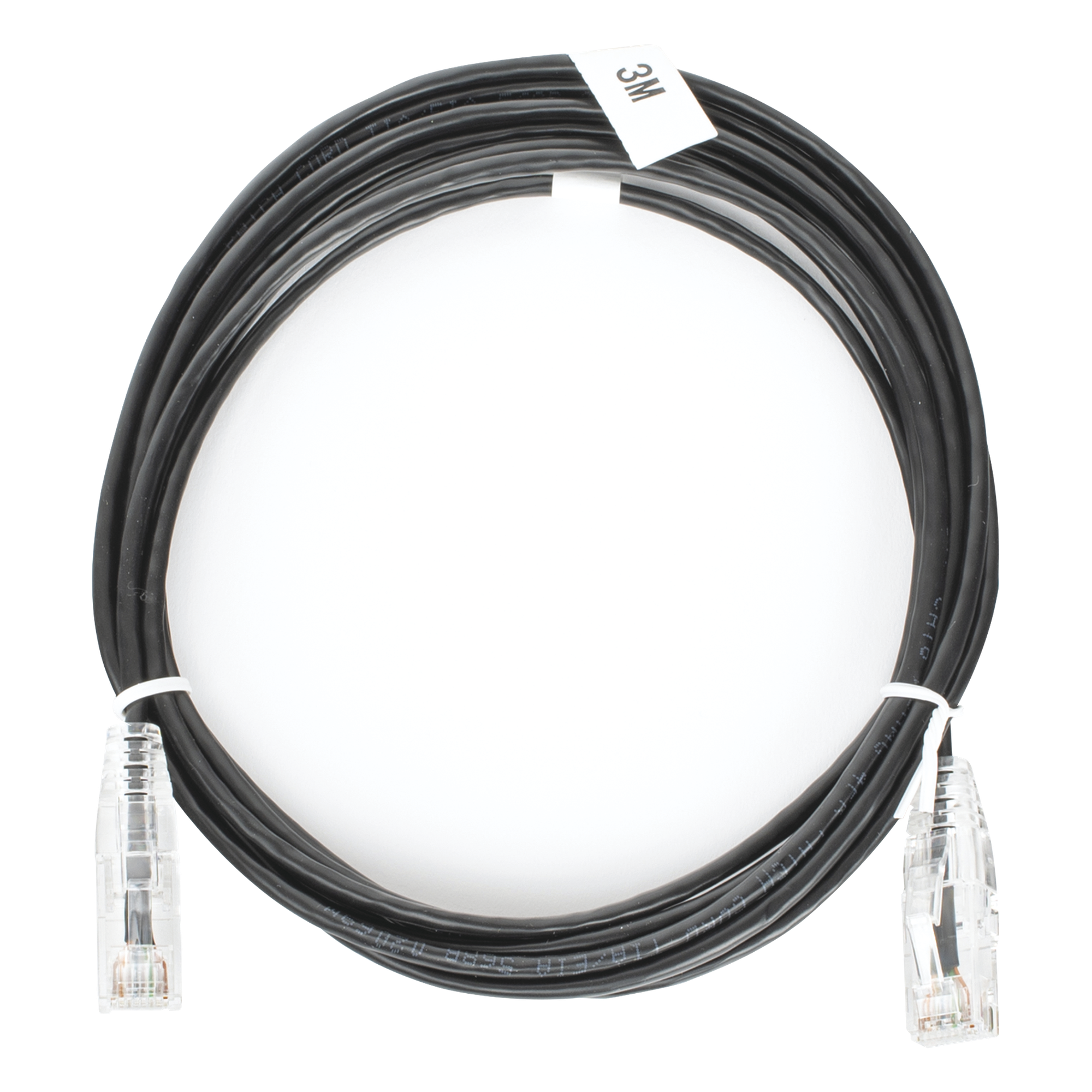 Cable de Parcheo Slim UTP Cat6 - 3 Metros (9.84 Pies) Negro Diámetro Reducido (28 AWG) — LINKEDPRO BY EPCOM · SKU LP-UT6-300-BK-28