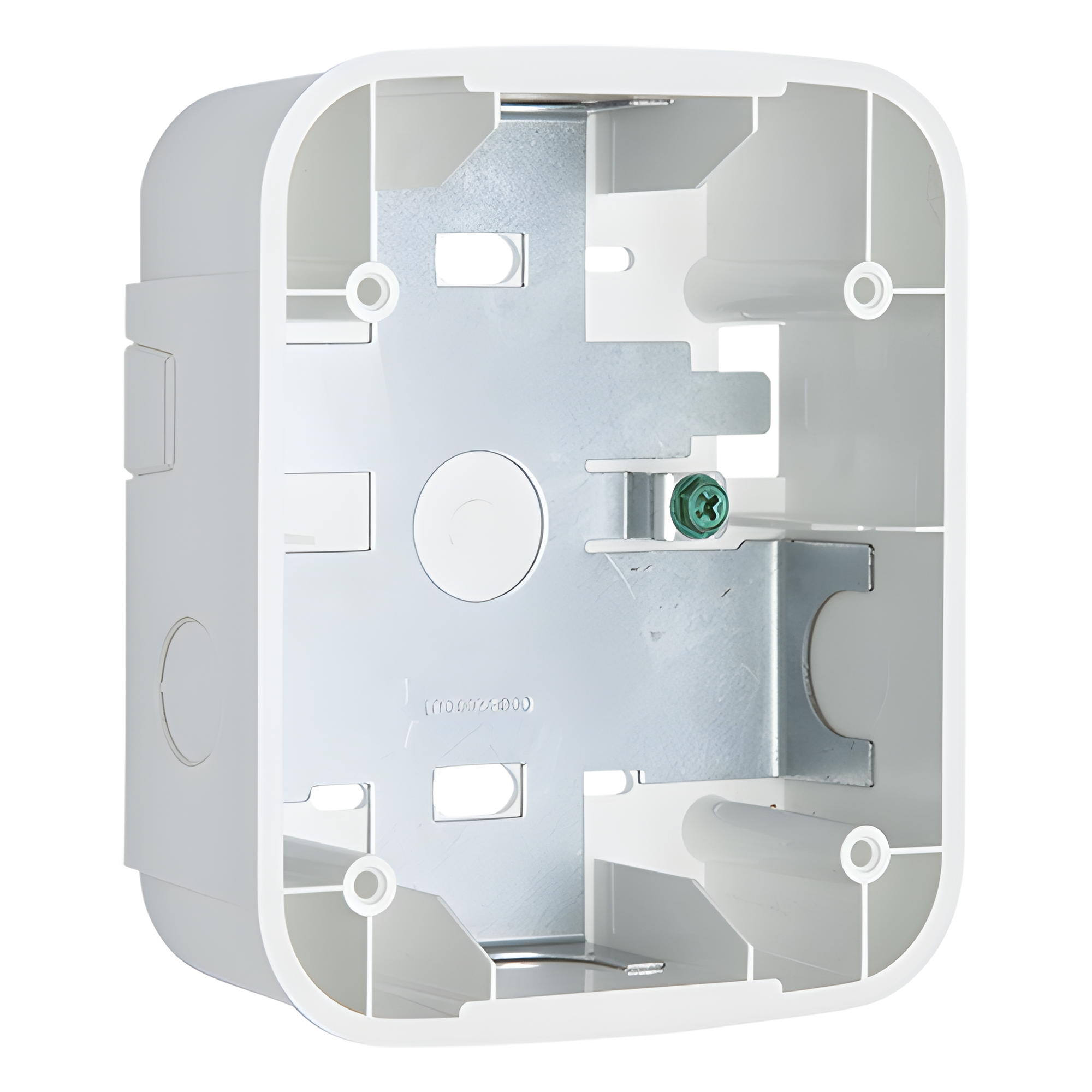 Caja de montaje en superficie para pared, color blanco, compatible con sirenas, estrobos y campanas, Serie L — SYSTEM SENSOR · SKU SBB-WL