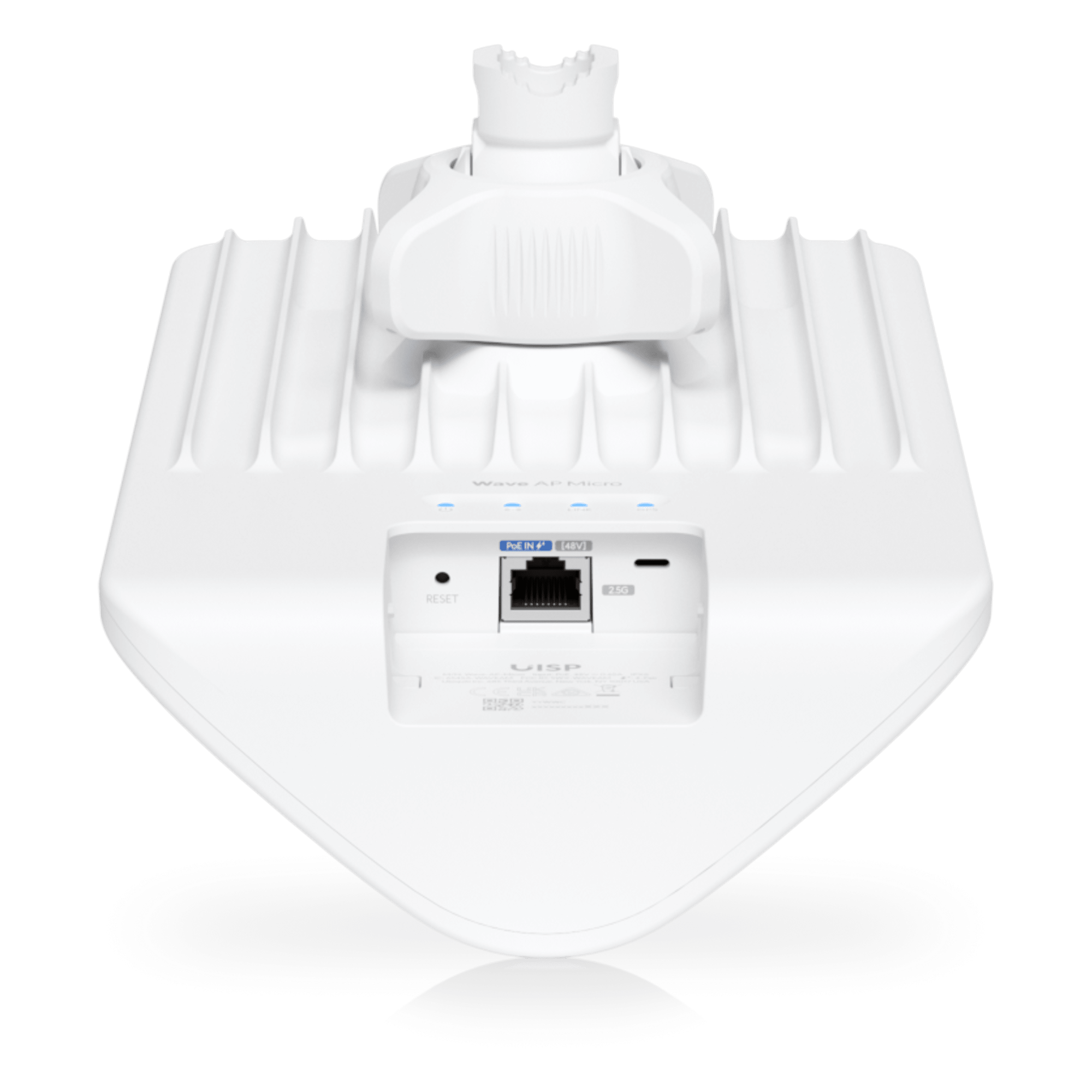 Punto de Acceso PtMP / 60 GHz + 5 GHz Wi-Fi 6 / 5 Gbps / 31 Clientes / Cobertura Sectorial 90° / Alcance hasta 6 km (3.7 mi) / IP66