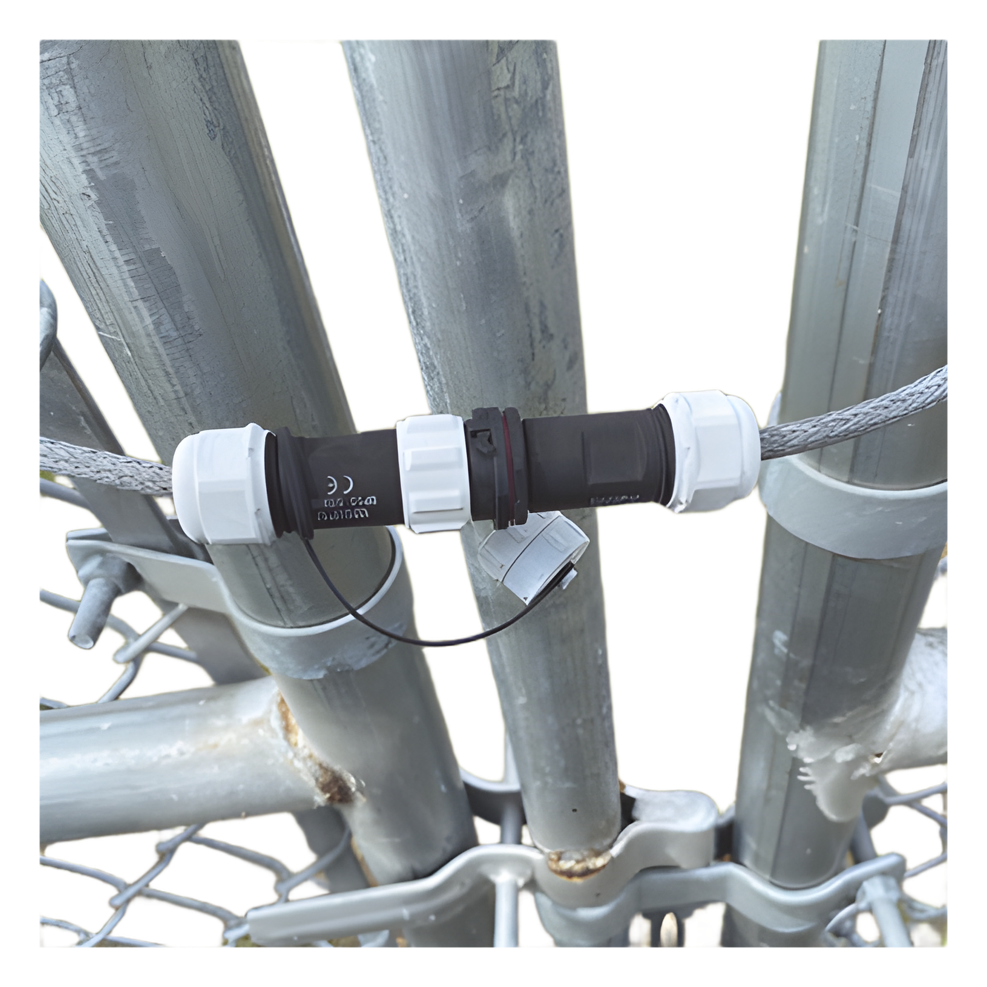Empalme para puertas batientes en sistema Ironclad / Aplicaciones Especiales — RBTEC · SKU GATE-CONN
