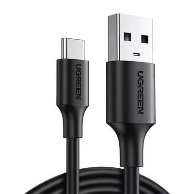 Cable USB-A a USB-C | 2 Metros | Carga y Sincronización de Datos | Carga Rápida 60W | Datos 5 Gbps | QC 3.0/2.0 | FPC | AFC | Protección Integrada | Duradero y Flexible| Caja ABS | Cubierta de TPE | Color Negro. — UGREEN · SKU 20884