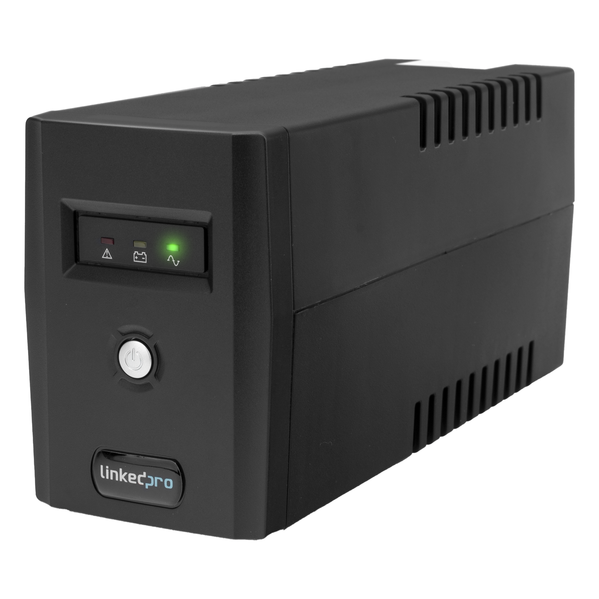 UPS 800VA/480 W Línea Interactiva 120Vca / 6 tomas 5-15R (4 Respaldadas) / Regulación de Voltaje / Protección RJ45 — LINKEDPRO BY EPCOM · SKU LP800L